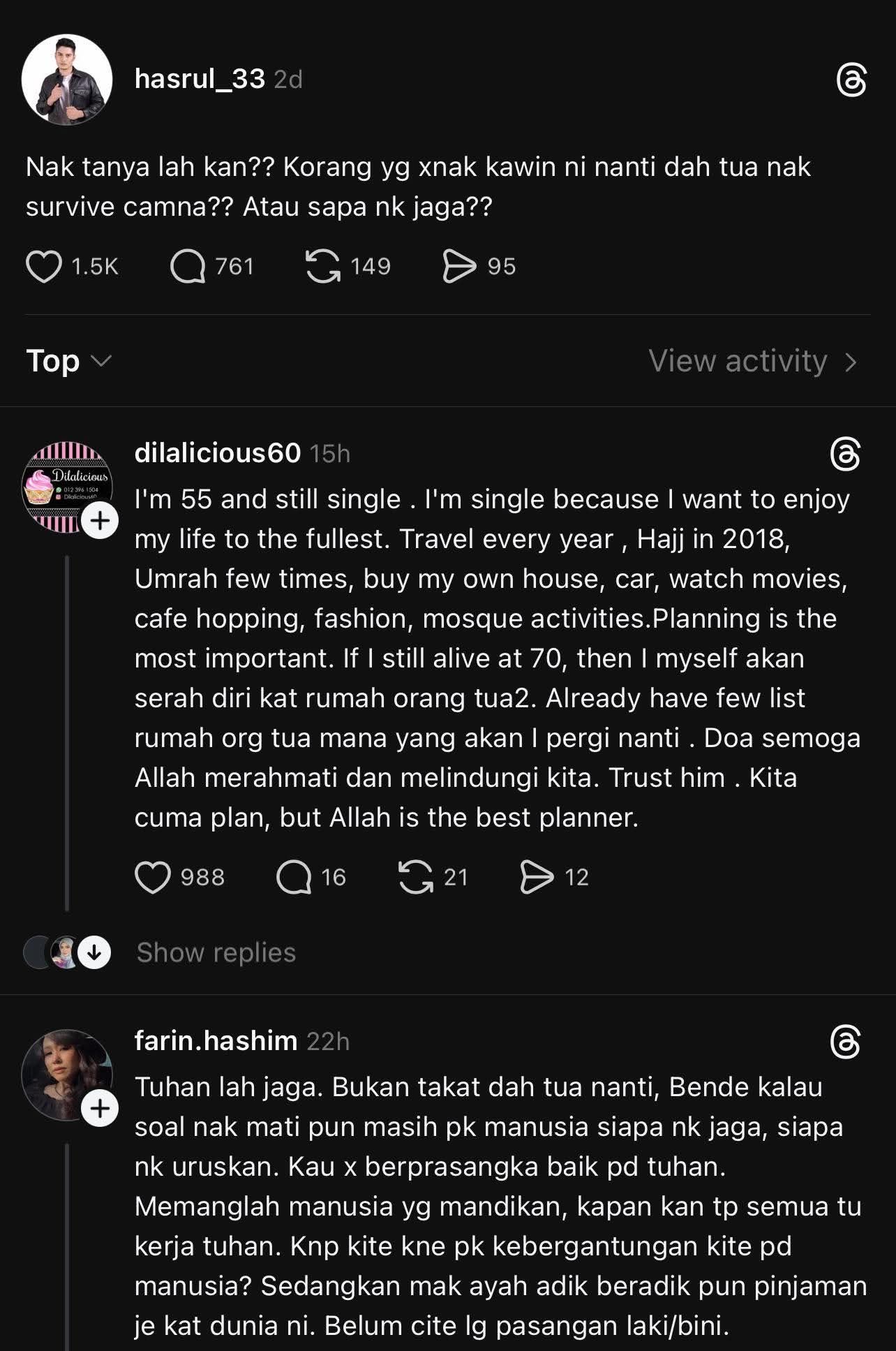 Rafiq - Siapa nak jaga kita bila tua? Bila praktis jadi financial ...