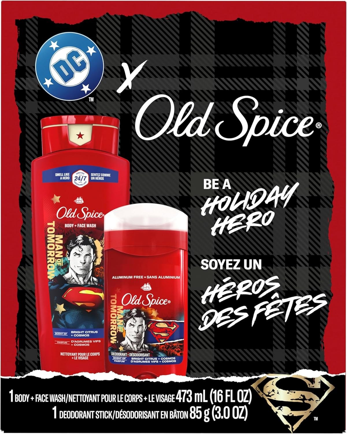 Old Spice DC コラボ ホリデーヒーローセット Old Spice Batman (🤔)Gift Set. Includes a deodorant and body wash
