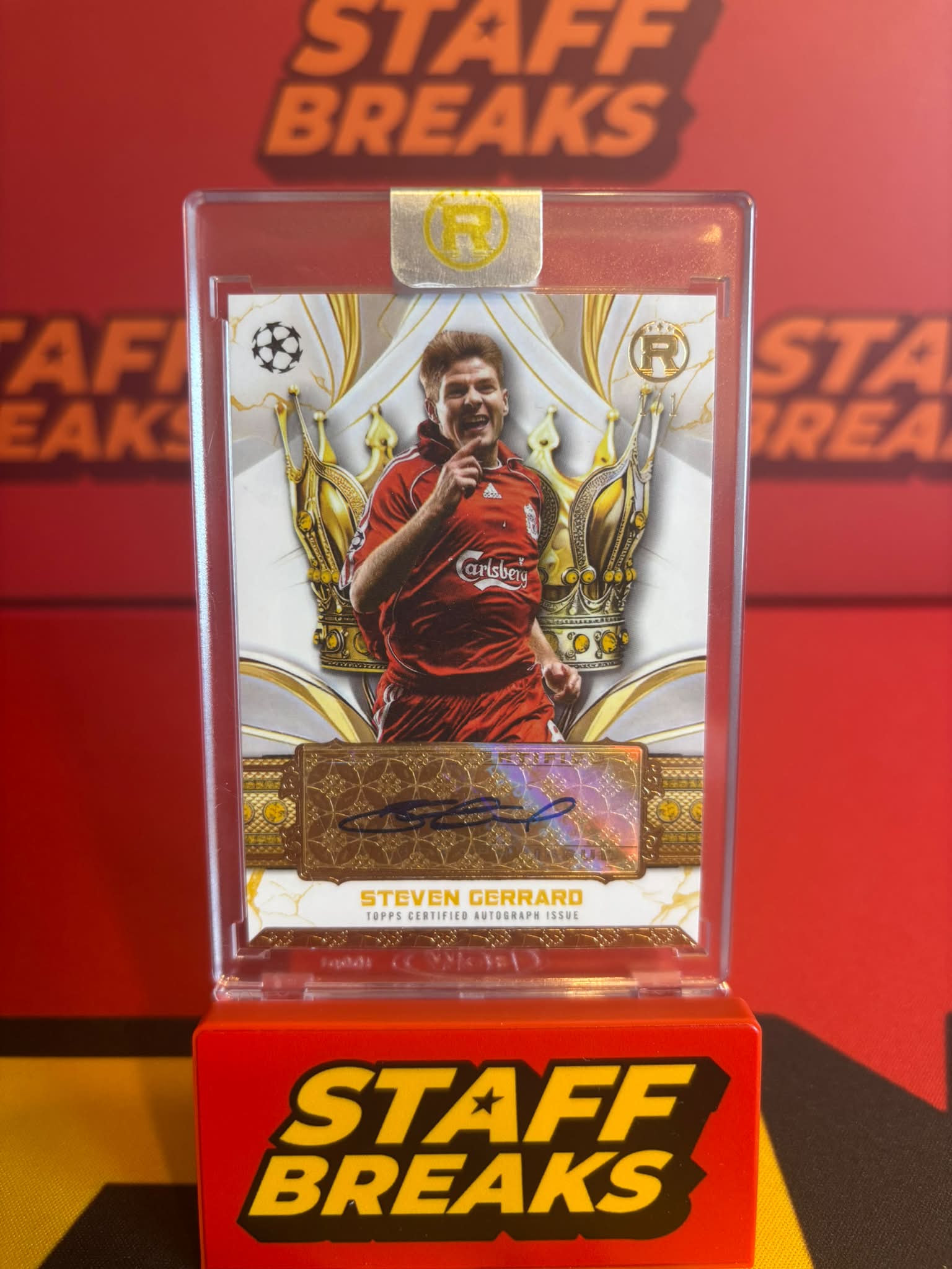 Steven Gerrard Topps Certified Legend 1/1 Auto Sale Price