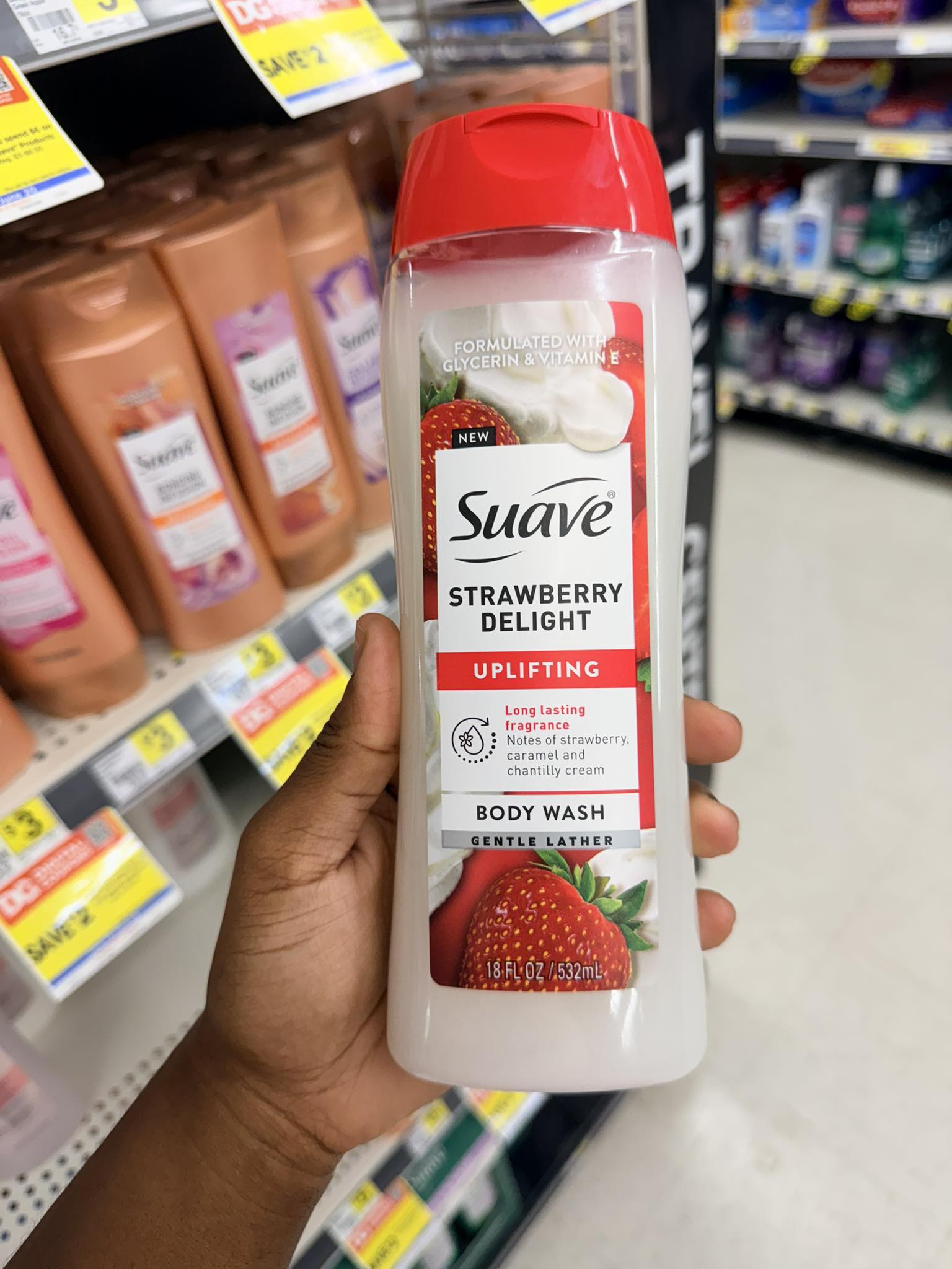 Suave Strawberry Delight body wash review