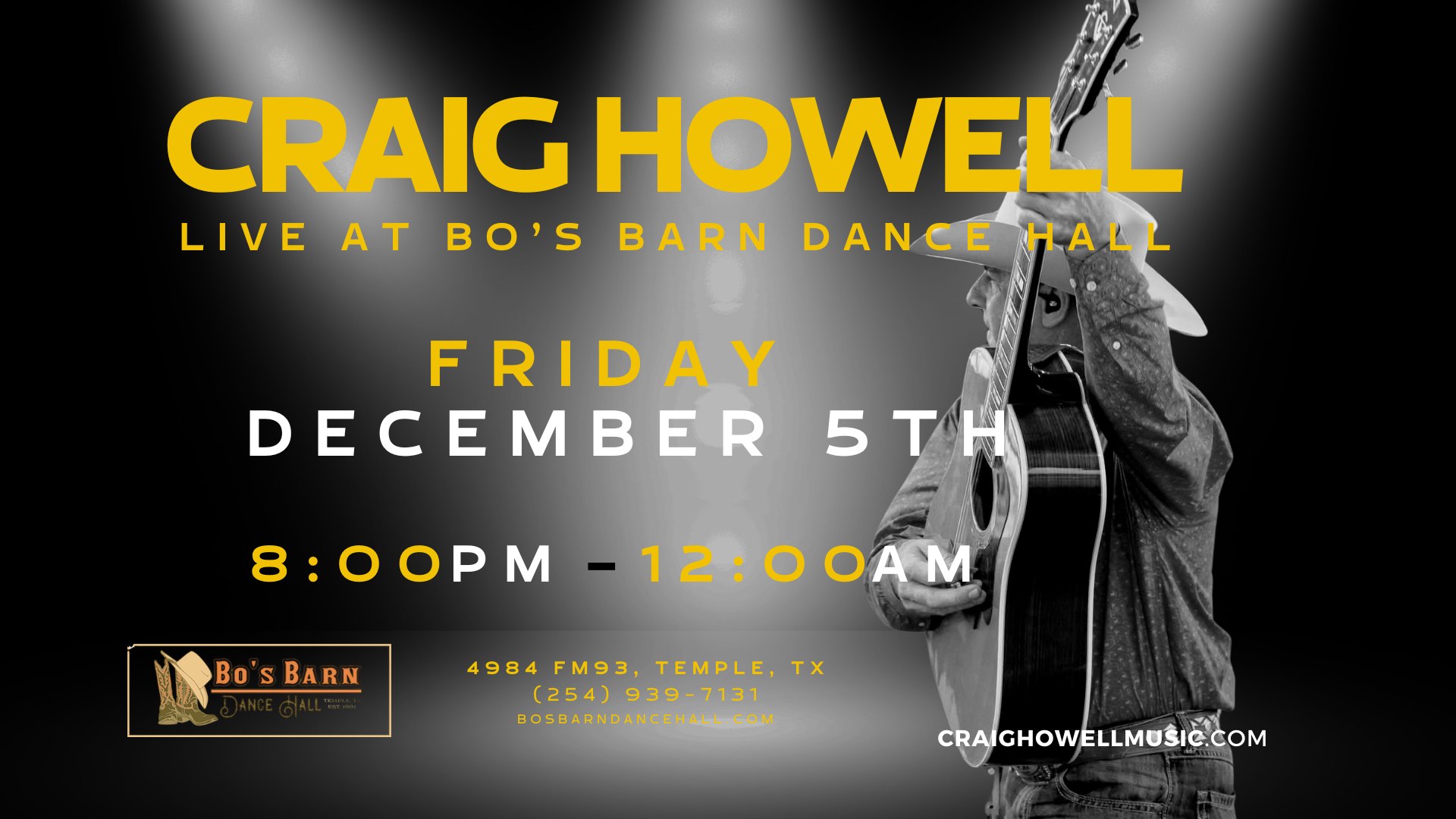Craig Howell @ the White Elephant Saloon