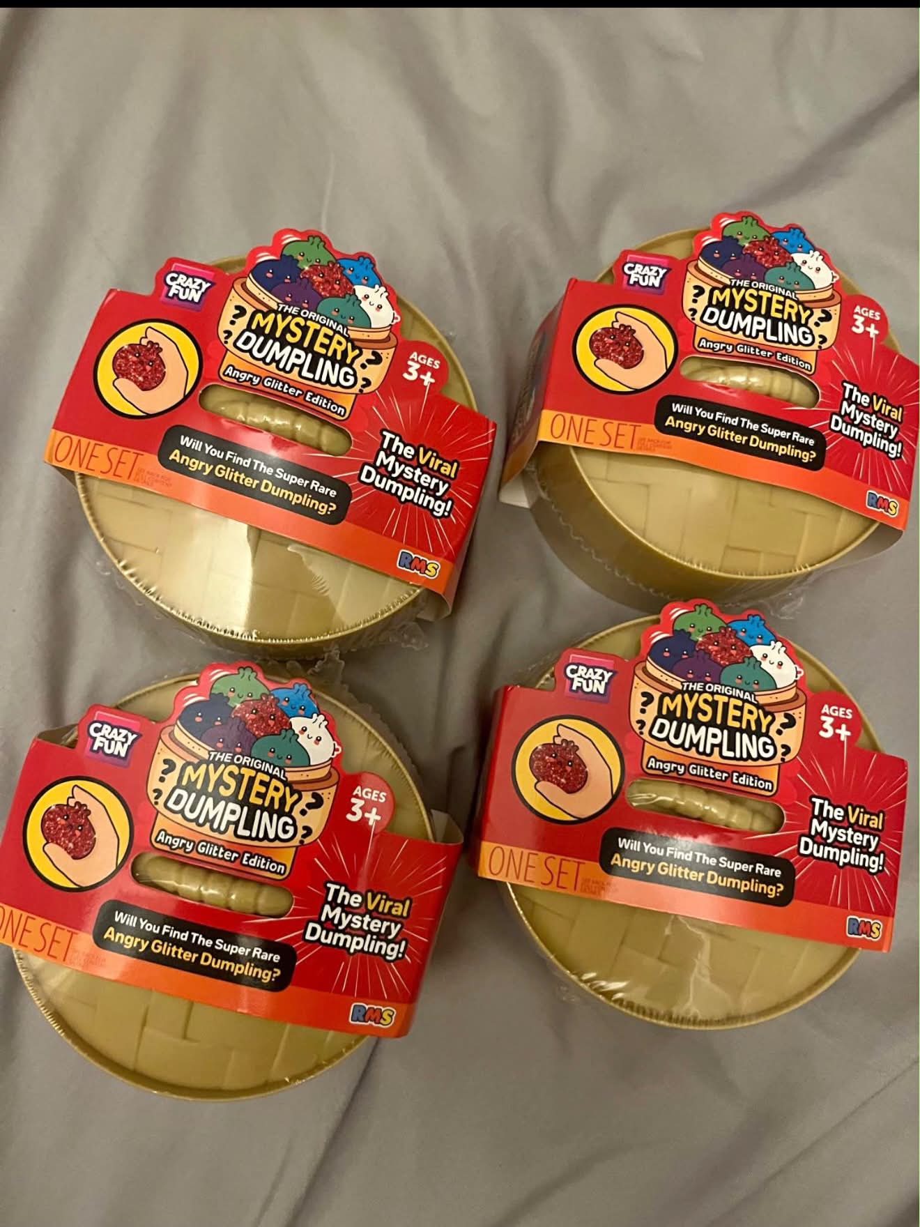 Selling 18 unopened angry glitter dumplings