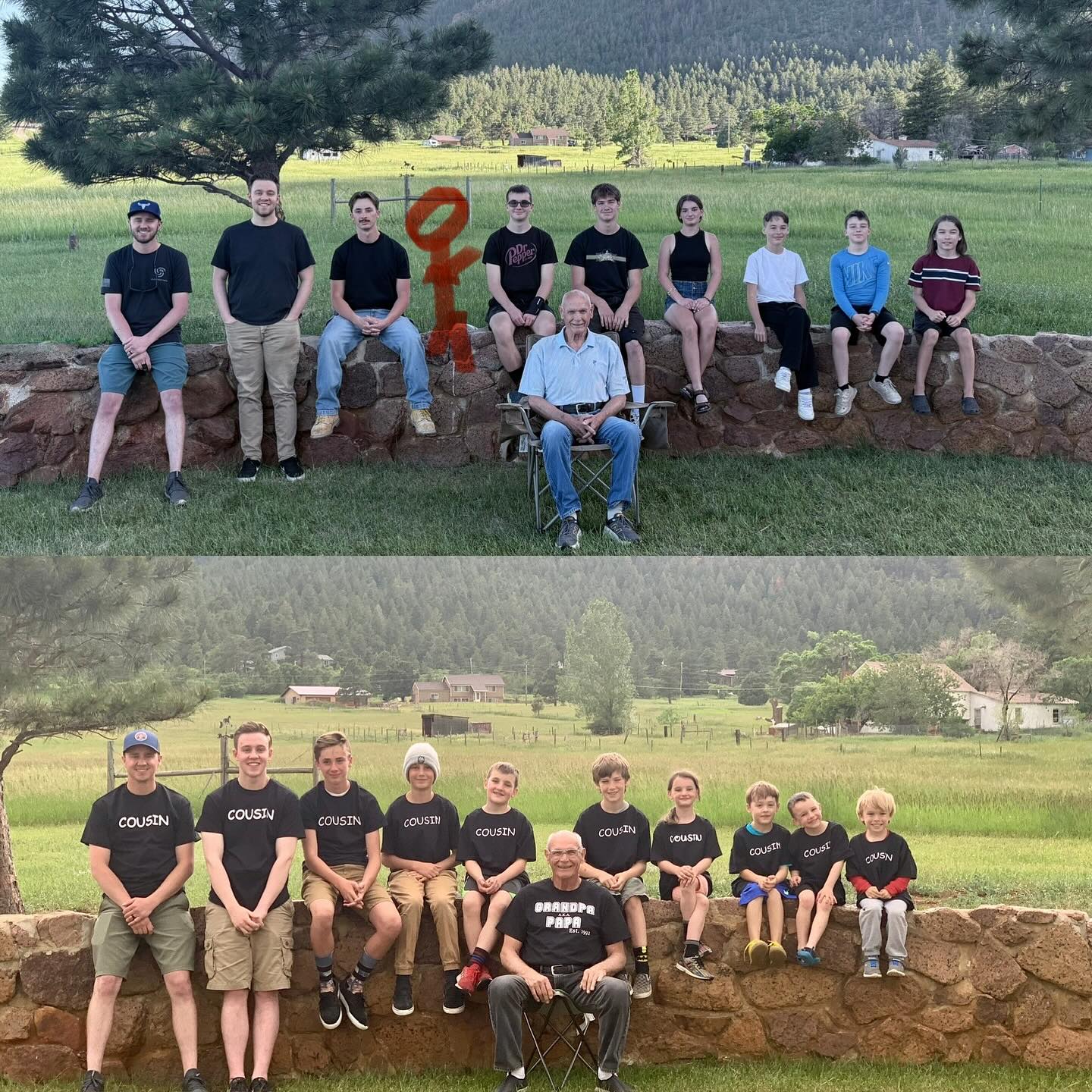 Don - Six years of difference, only missing one cousin who couldn’t ...