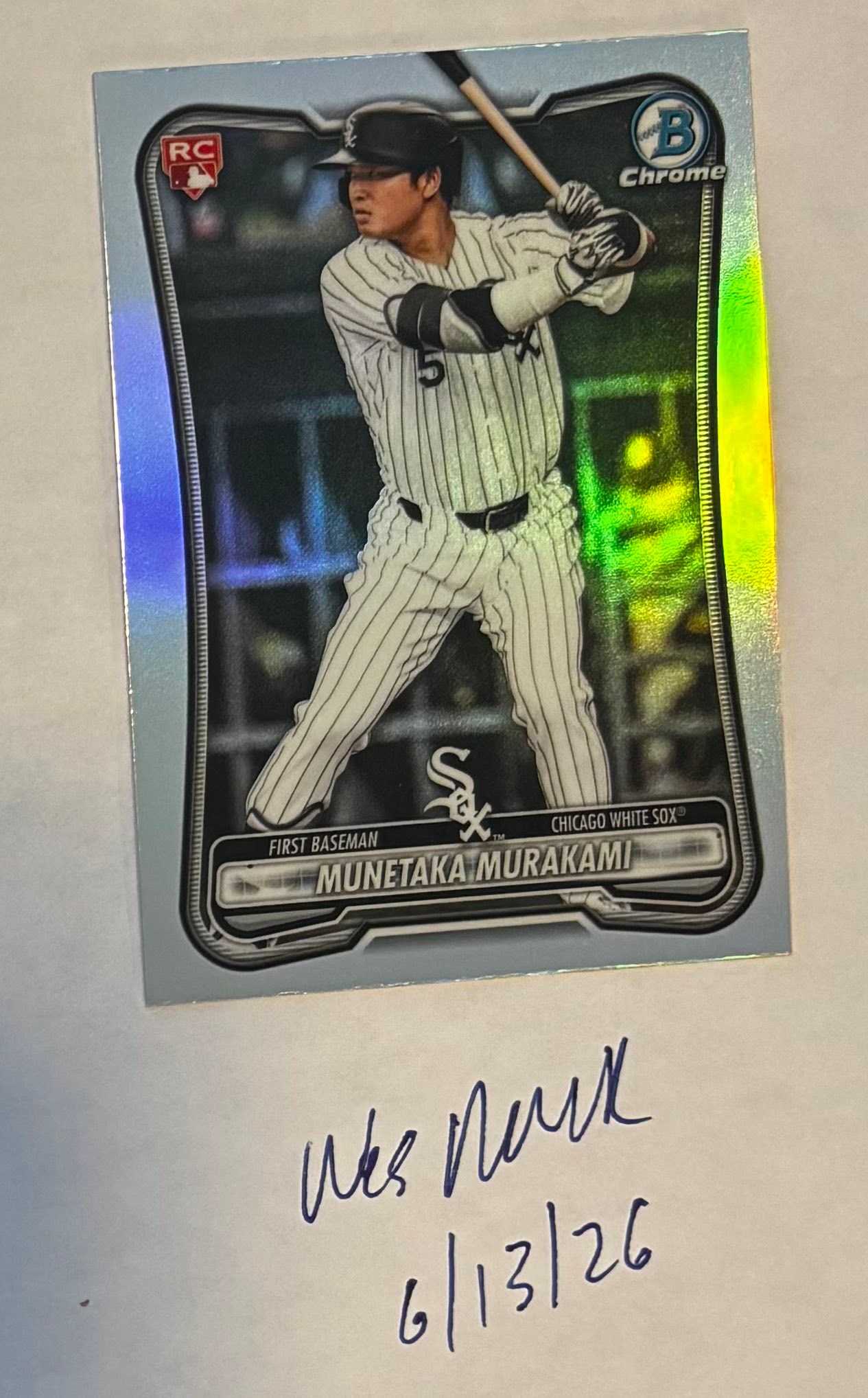 Munetaka Murakami 2026 Bowman red rookie redemption refractor RC 