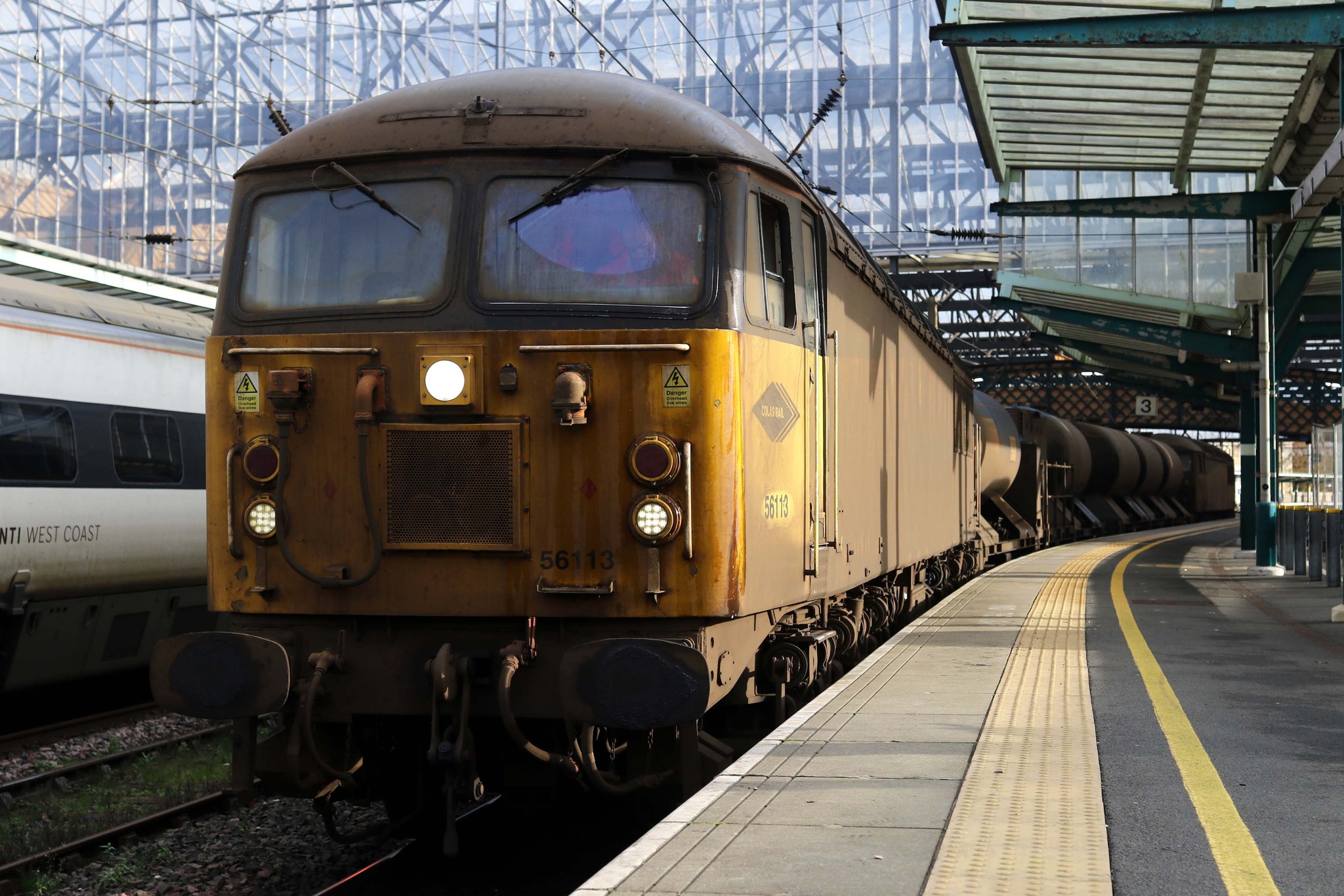 Colas Rail clas 56s nos 56113 & 56094 working 0F55 1055