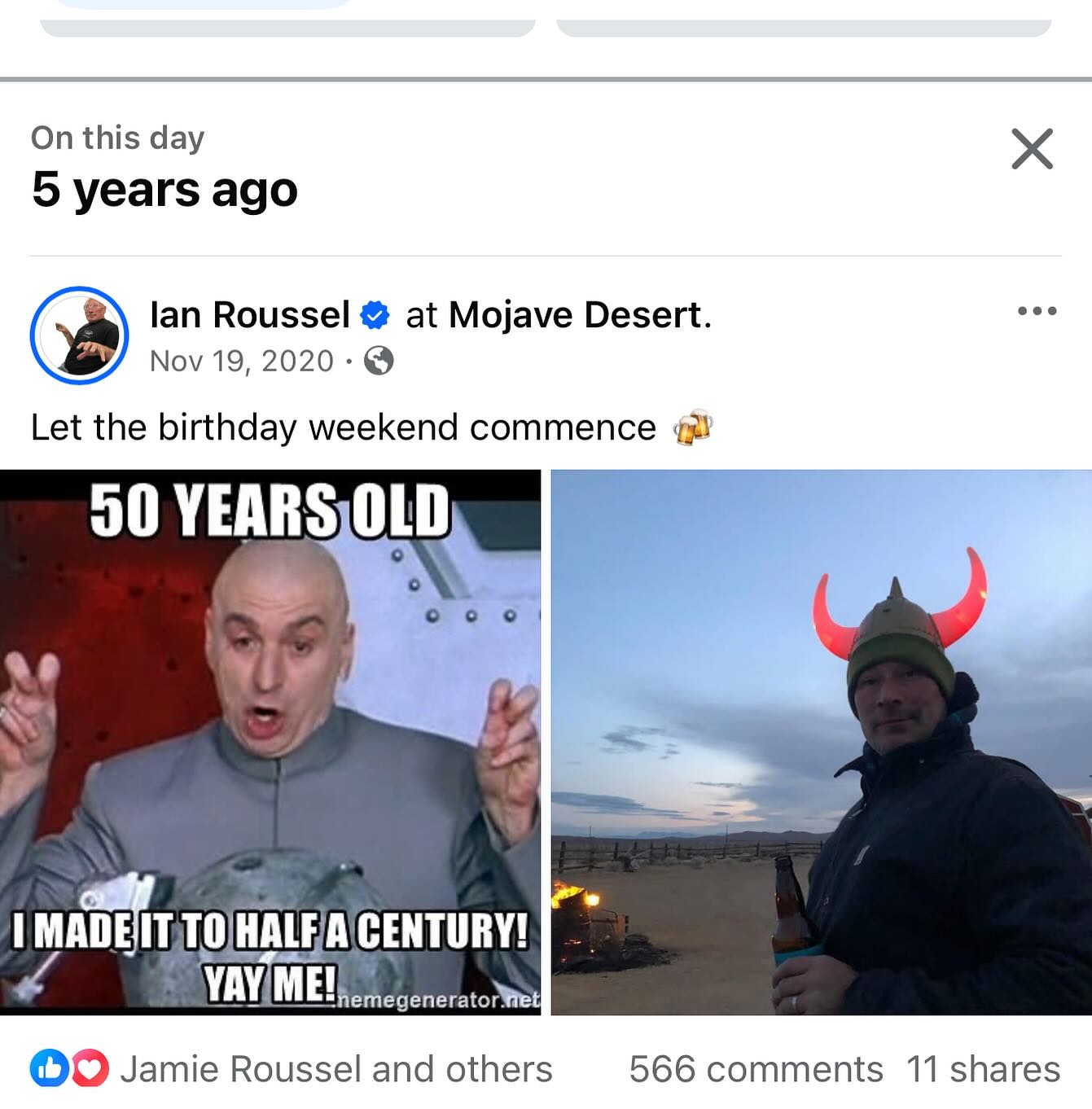 Ian - It all happened so fast… it’s said, I don’t look a day over 55 👀🌝 ...