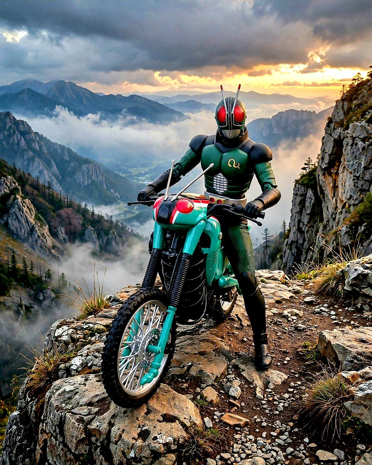 Kamen Rider Black RX ! (model : Shinkocchou Seihou/Fujimi )