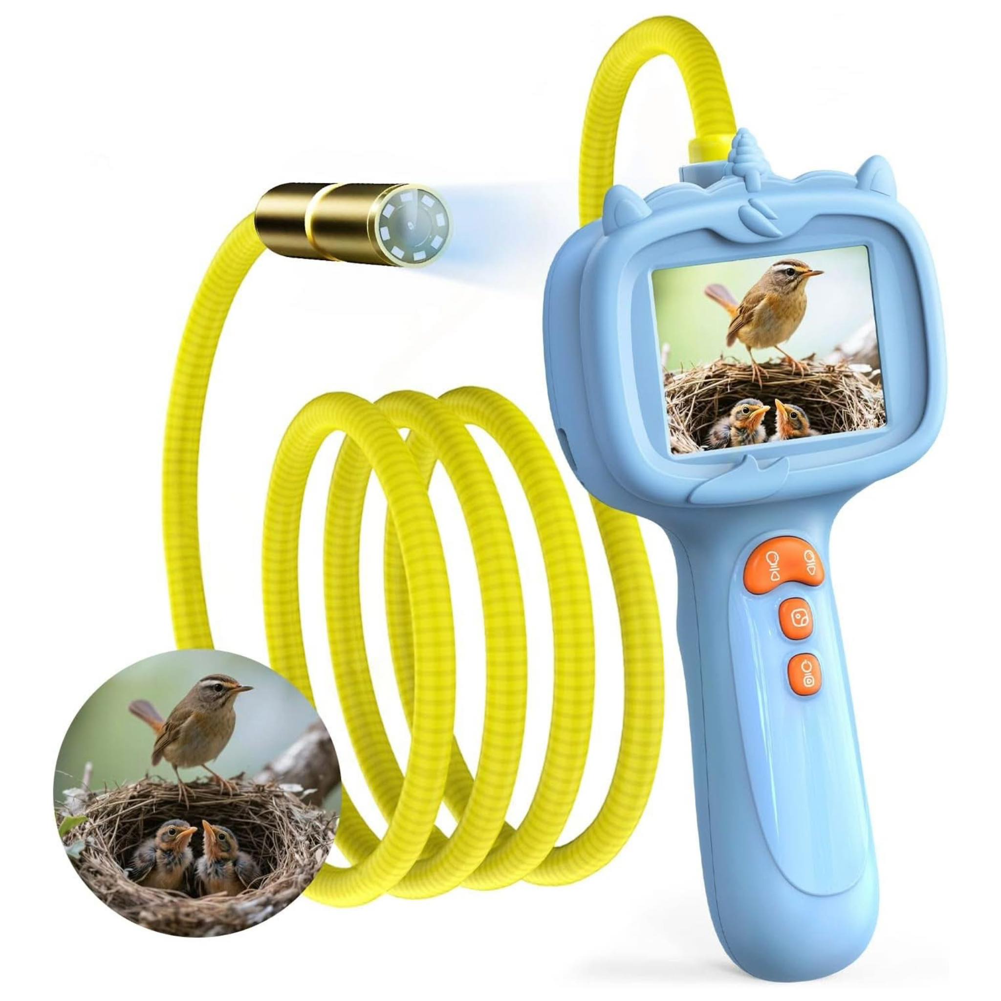 Dual-Lens BORESCOPE Inspection Camera HD with Light) Endoscope with