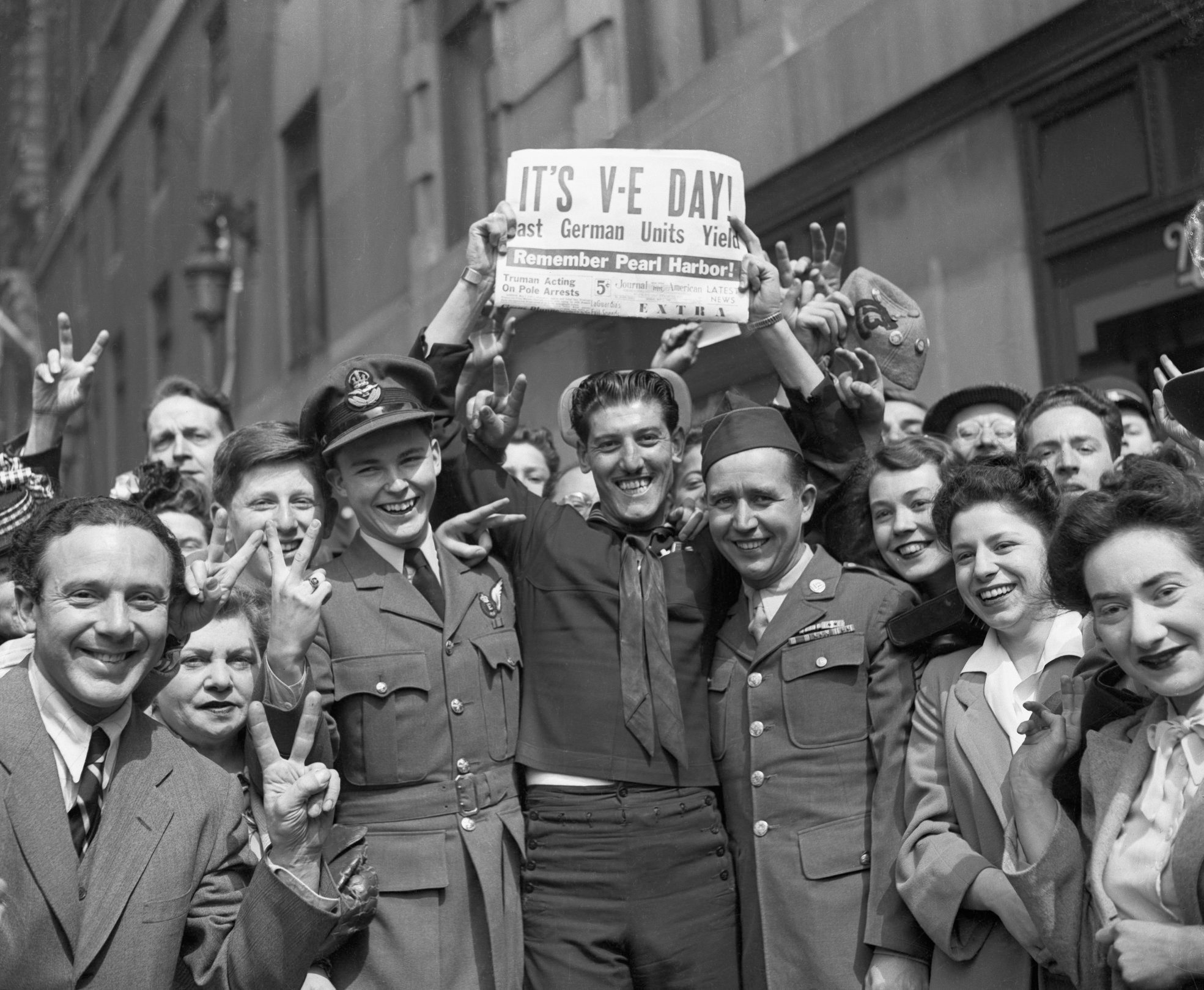 TODAY IN HISTORY - Tulsans celebrated the end of WWII in Europe