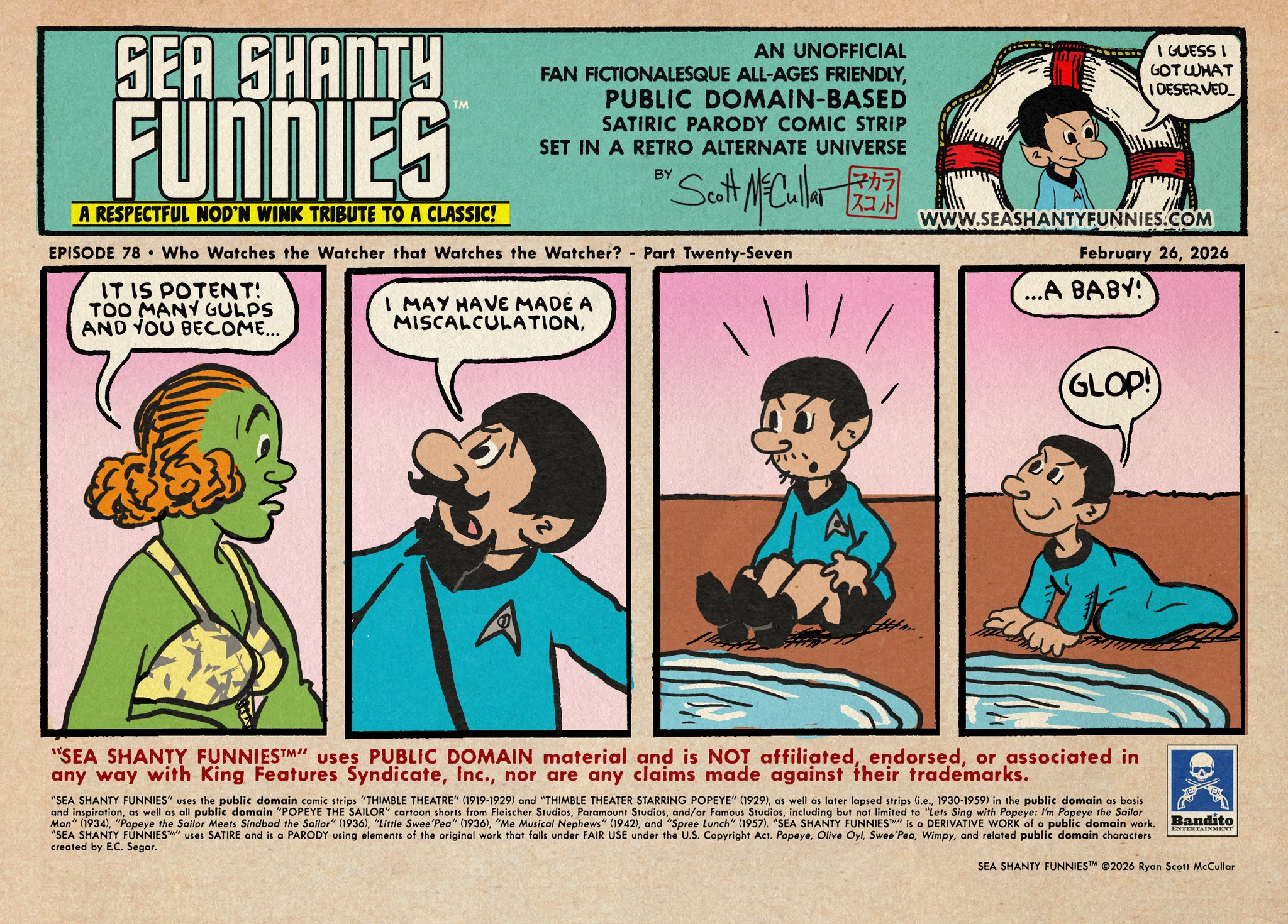 Sea Shanty Funnies (A Public Domain-Based Fan Fictionesque POPEYE ...