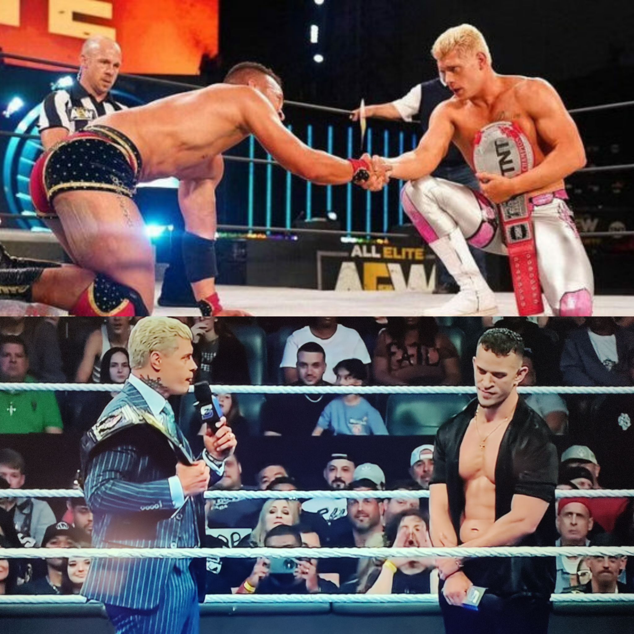 2020 in AEW… 2026 in WWE 🔥 Cody Rhodes and Ricky Saints meet