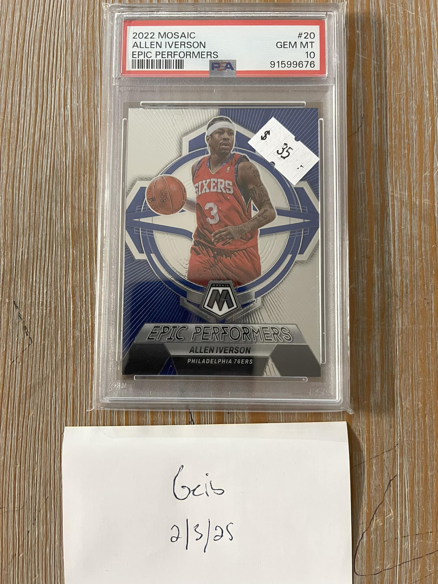 Deal of the day: 2022 Mosaic Allen Iverson Epic Performers PSA 10 