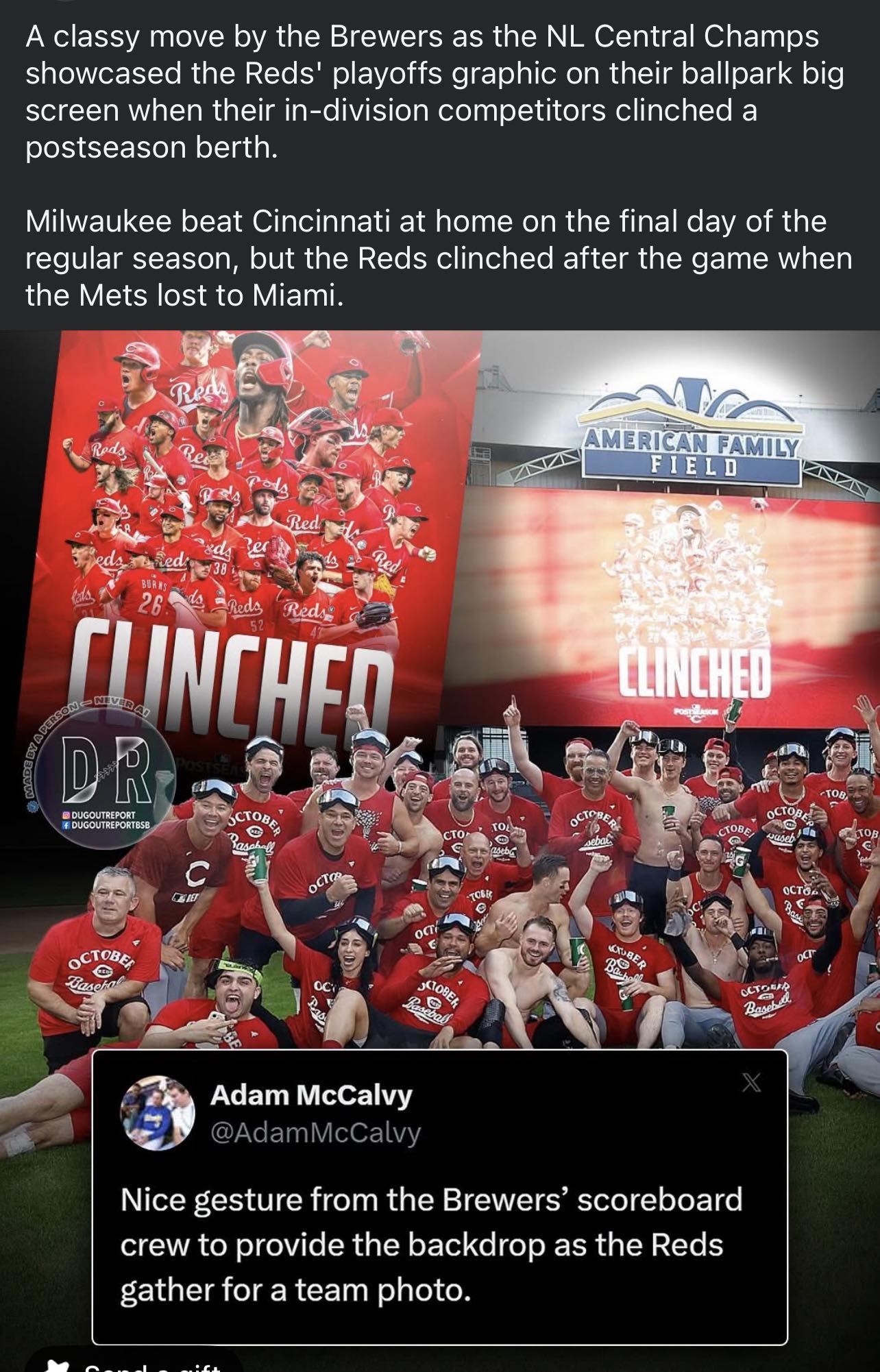 Cincinnati Reds Fans | I’ve been talking about this since I noticed it ...