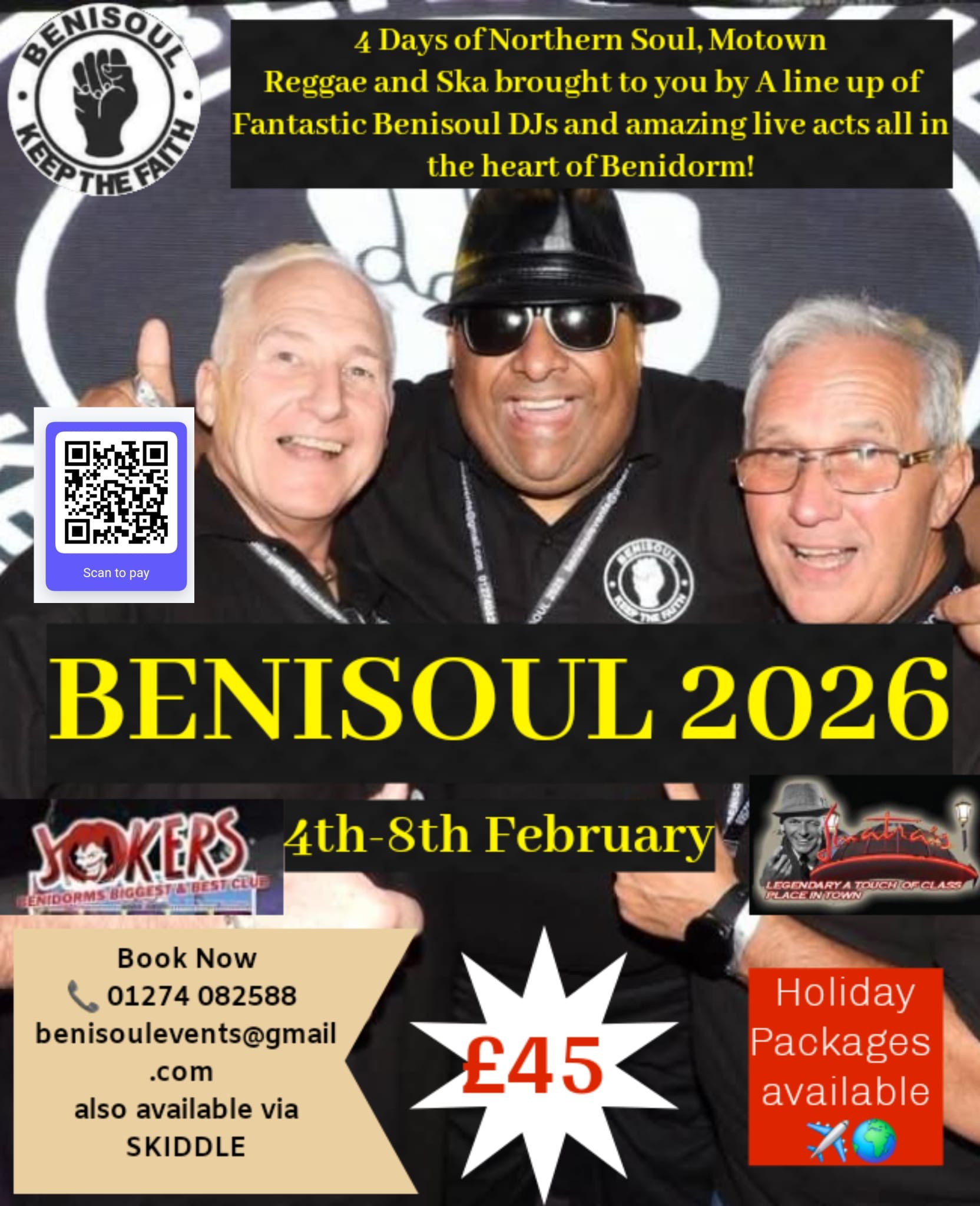 Benisoul Events | @everyone Benisoul 2026 full packages Deposit £60 pp ...