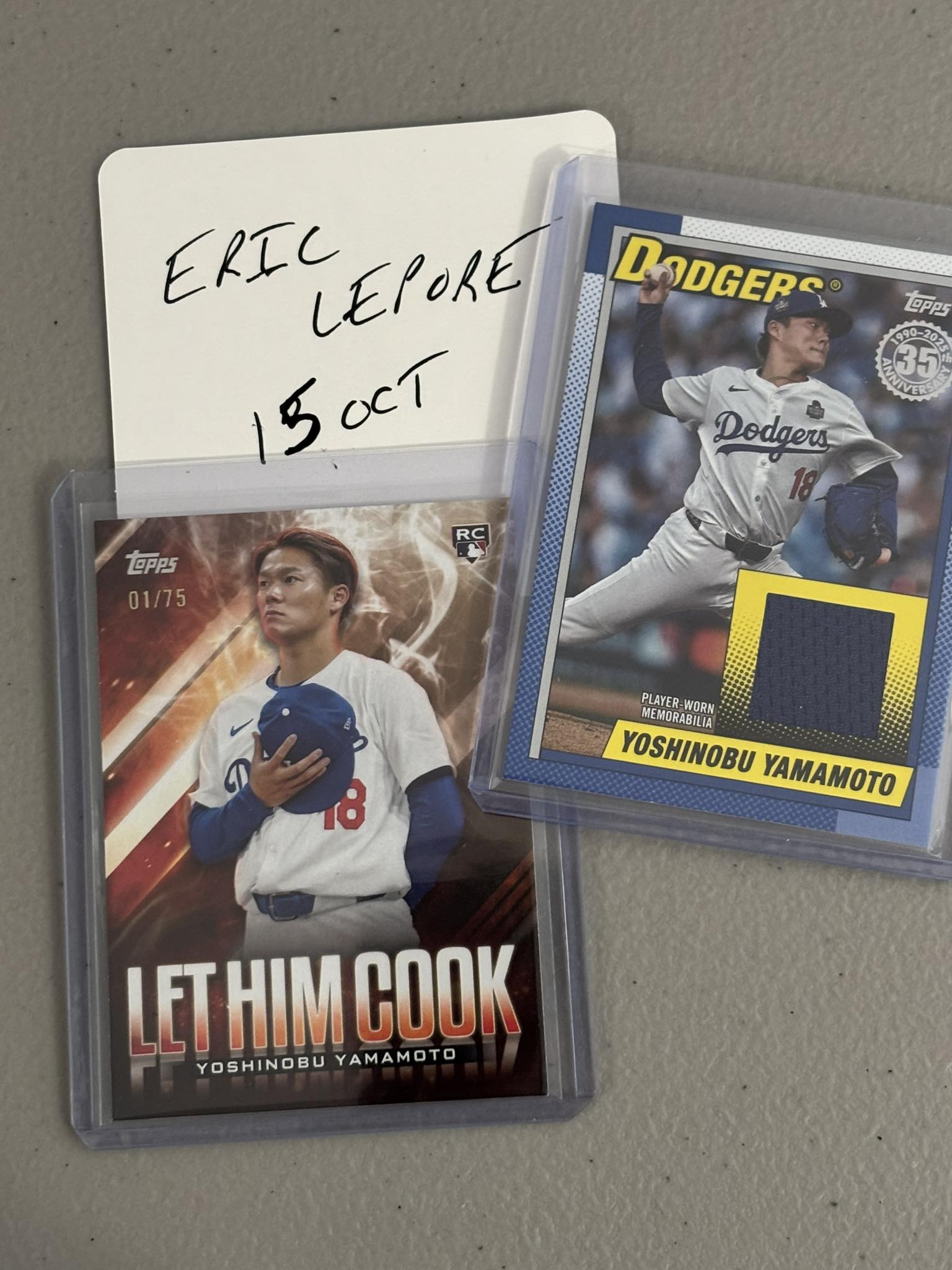 Trading 2024 topps triple threads patch card