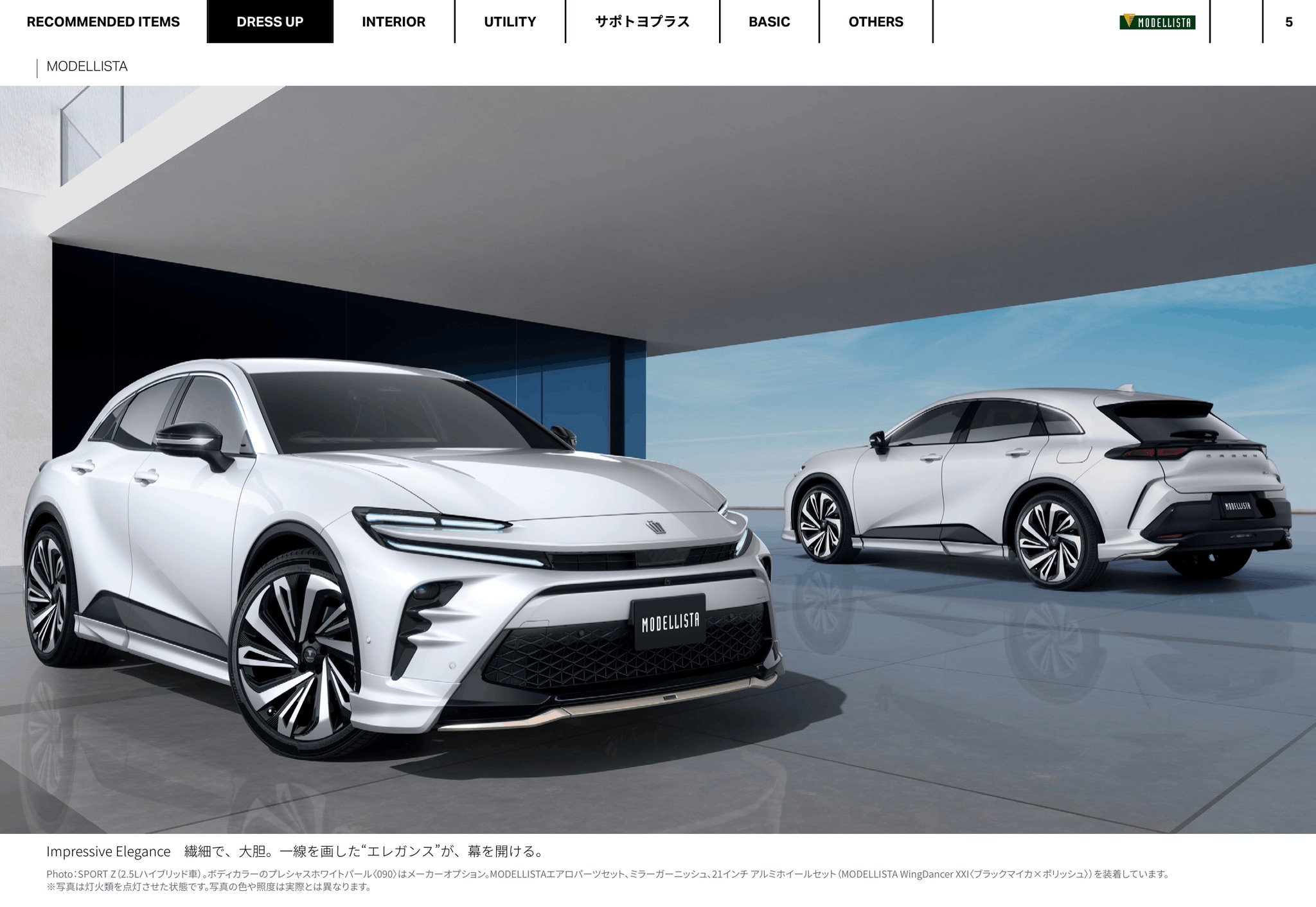 2027 Toyota Crown Sport Accessories & Customize Catalogue. Japan