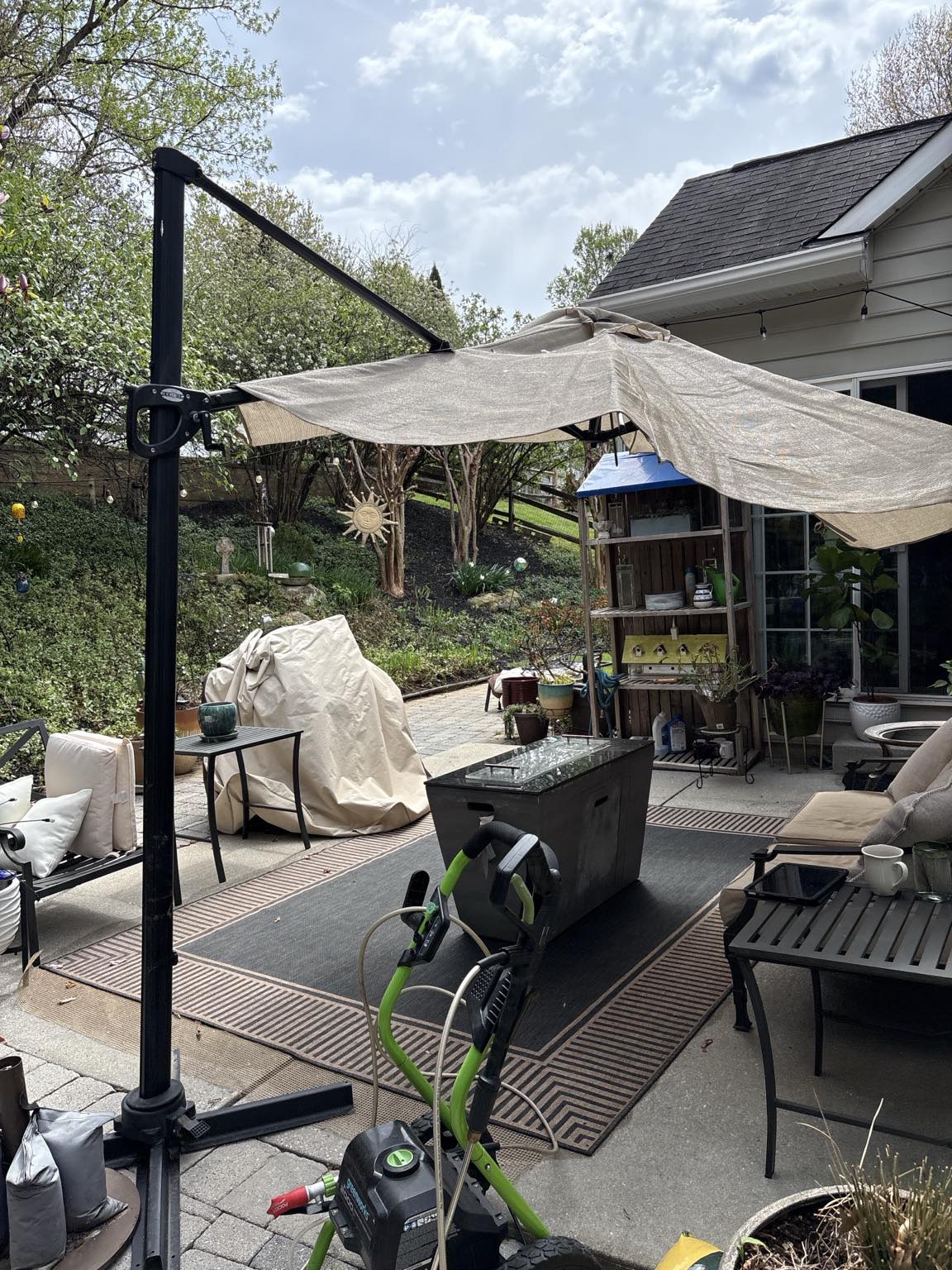 blue patio umbrella sale ABCCANOPY 10FT Scalloped Table Market Umbrella, 2000 Bianchi Veloce 55cm Scorpion Color: Matte Black Explore size options for Size:5.5 (23.0)