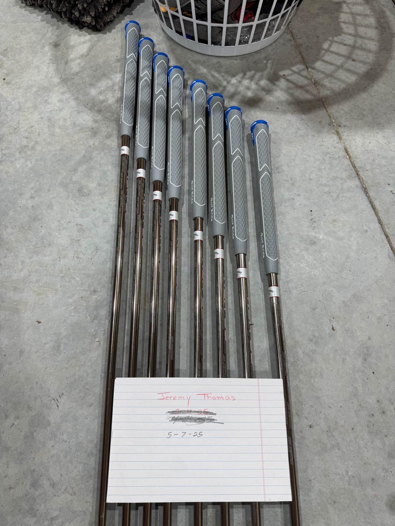 2025 Callaway Ai Smoke irons and wedges. 6-9 irons, PW, AW, GW 