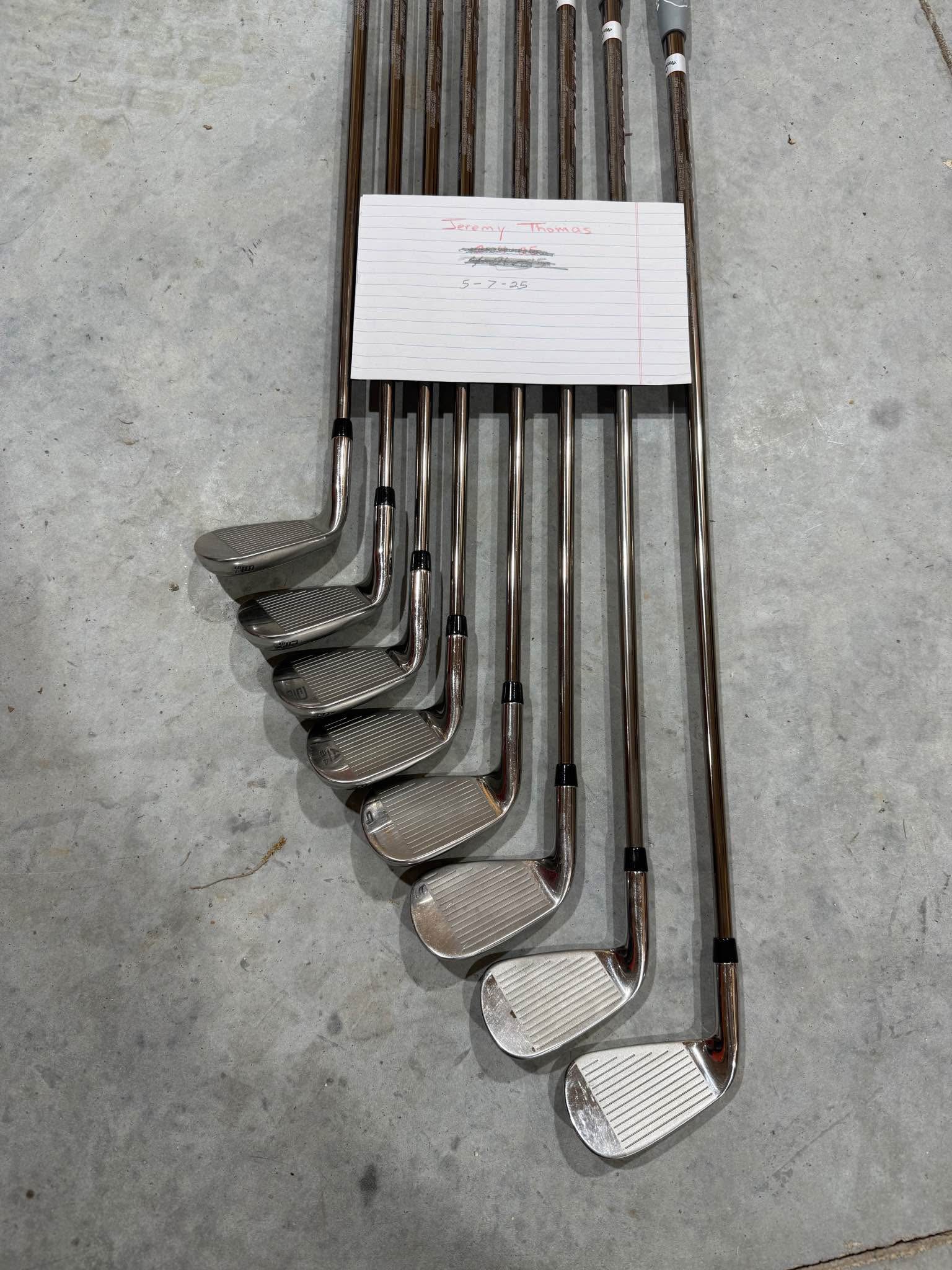 2025 Callaway Ai Smoke irons and wedges. 6-9 irons, PW, AW, GW 