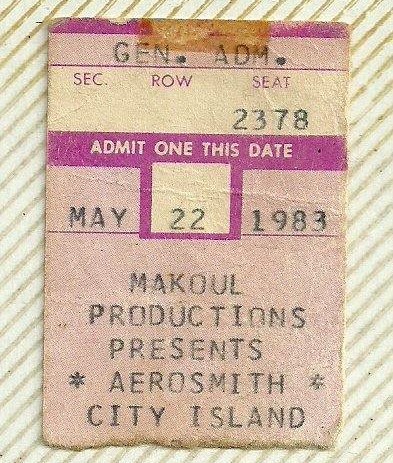 May 22, 1983 (42 years ago) Aerosmith and Kix on City Island in
