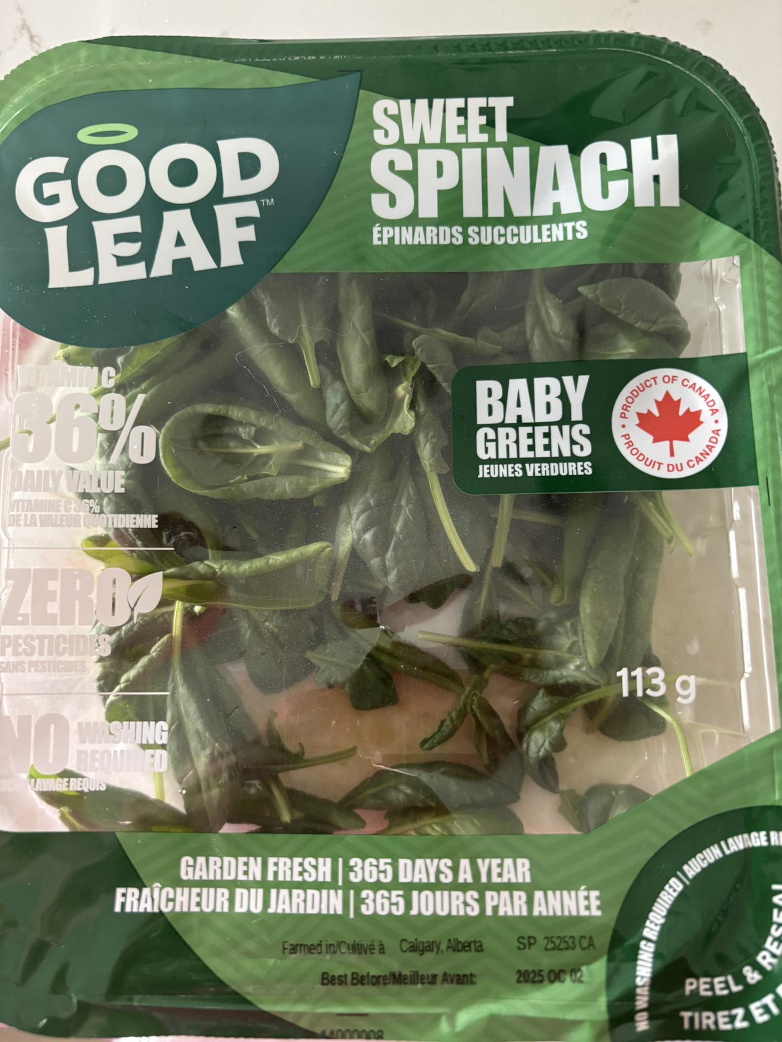Leaf Good sweet spinach review