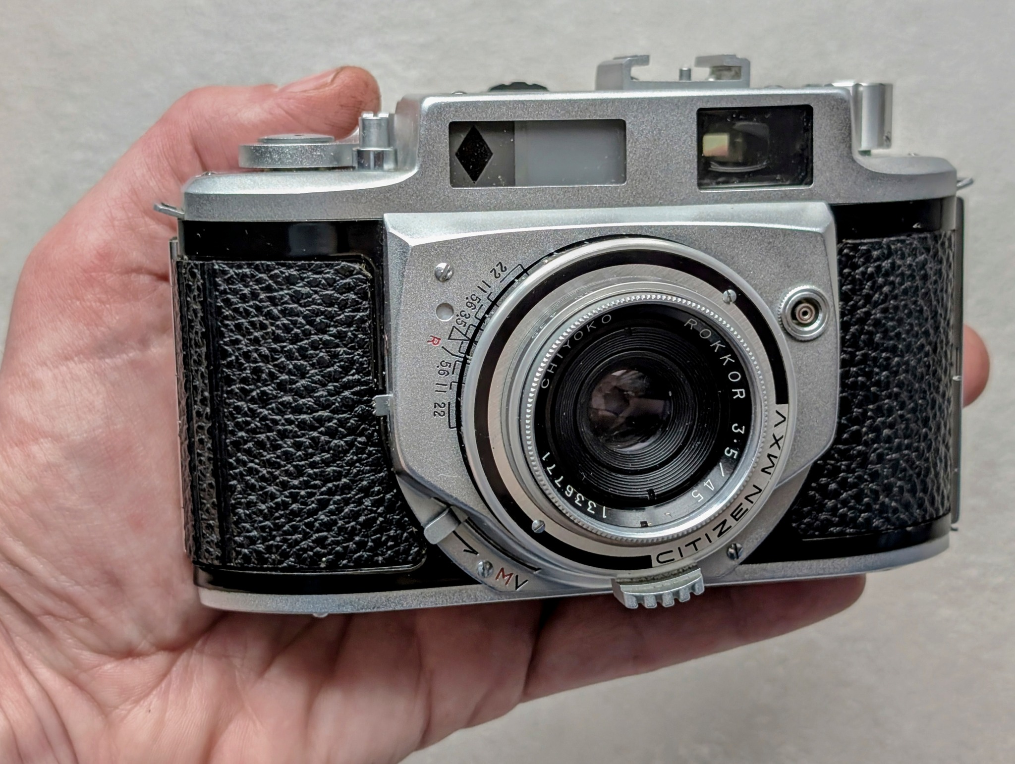 1955 Minolta A and 1956 Minolta A-2.