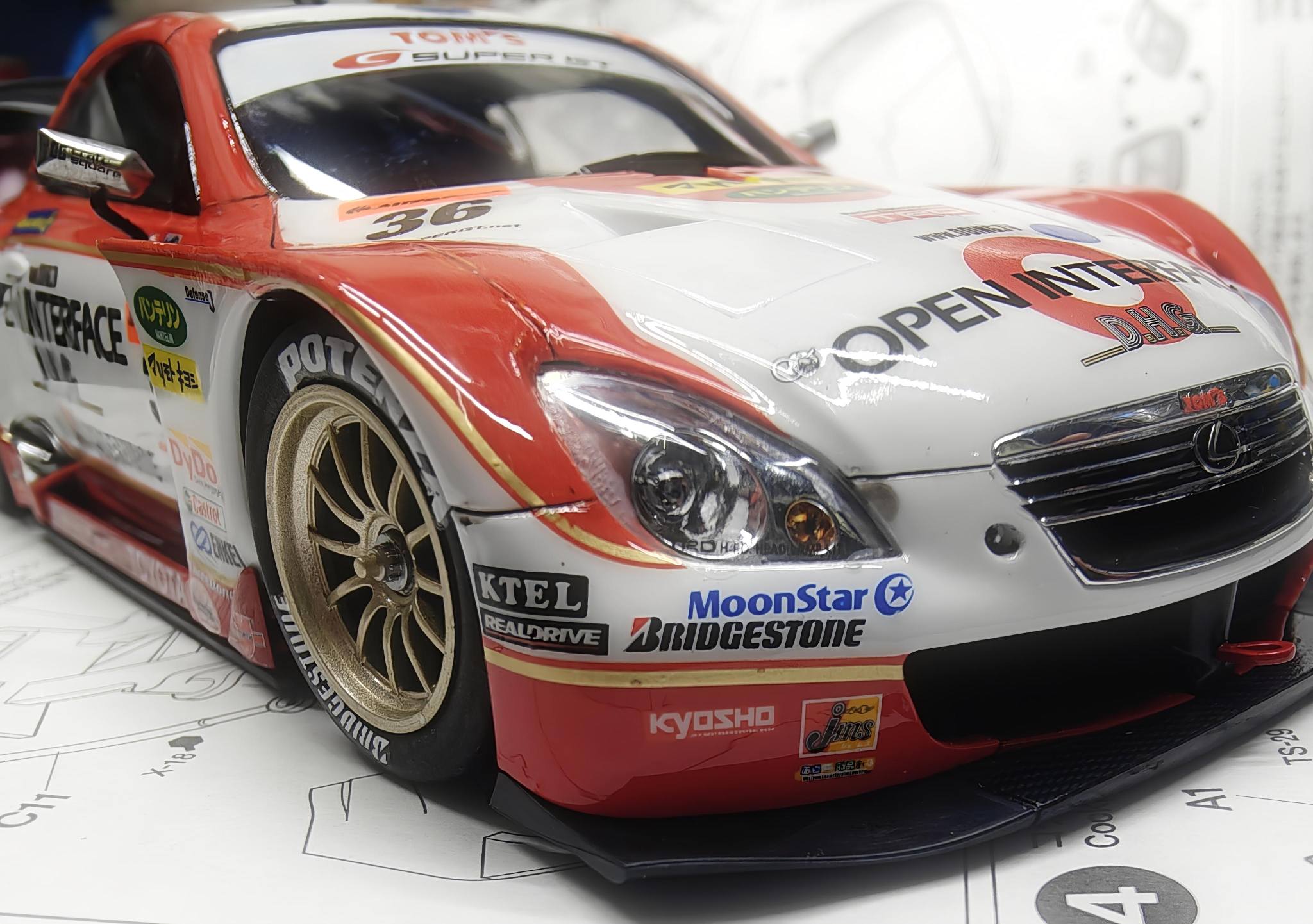 京商ミニッツボディ TOM'S SC430 2006 テストカー① タミヤ 1/24