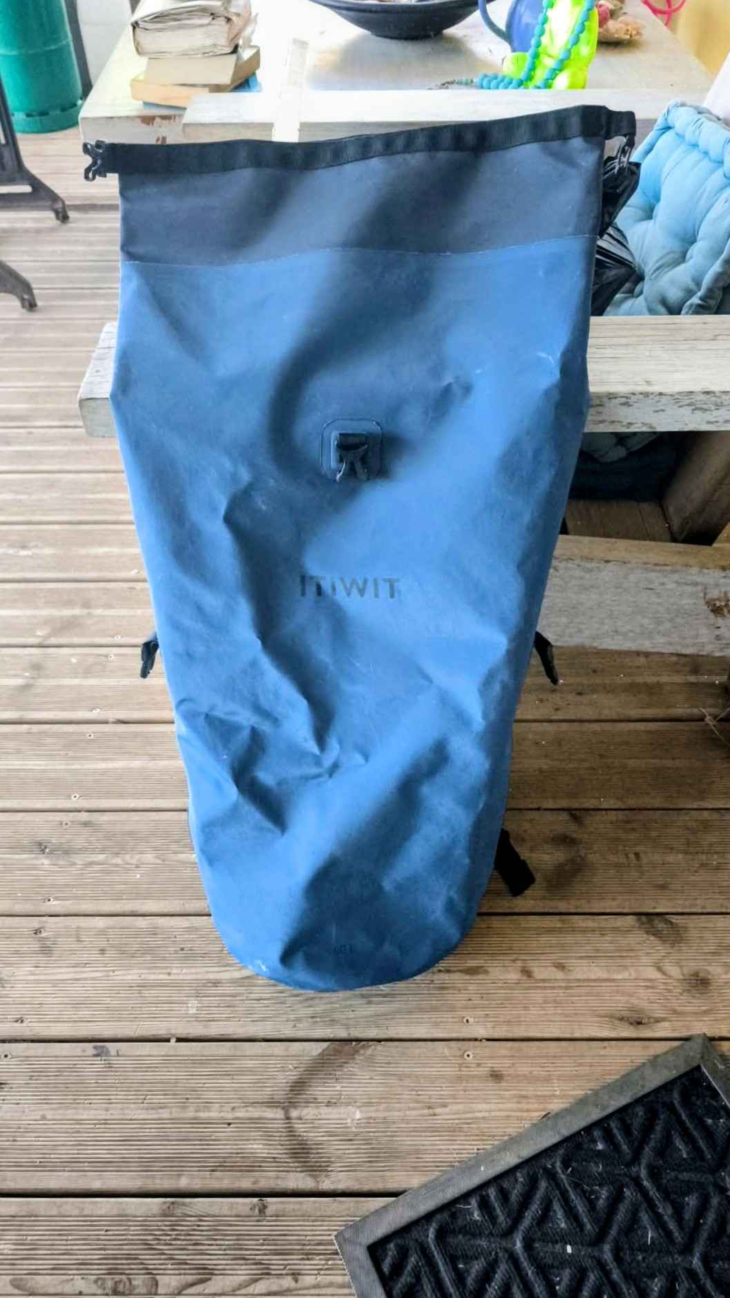 Sac à Dos étanche Lomo 40L – Orange, Sangle Poitrine, Ceinture, Piolets – Pour Rando Et Canoë
