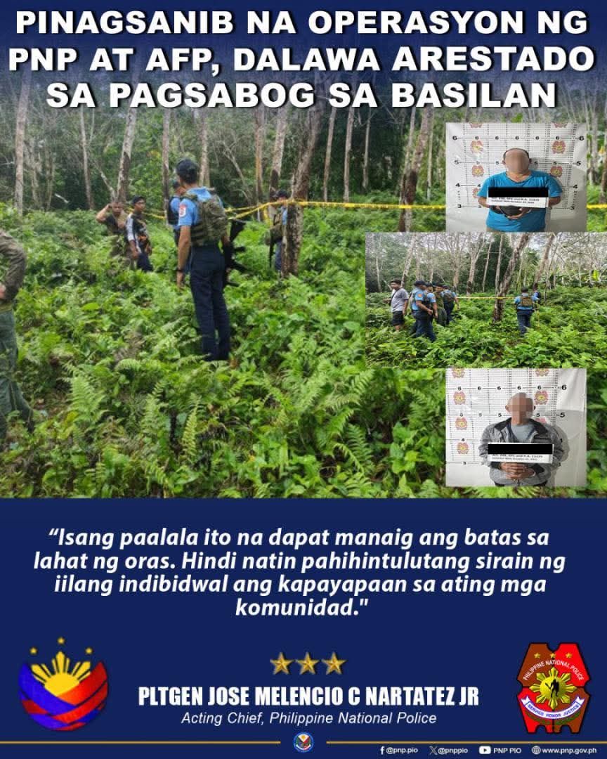 Ronda - Joint PNP-AFP Operation Leads to Arrests in Basilan Bombing ...