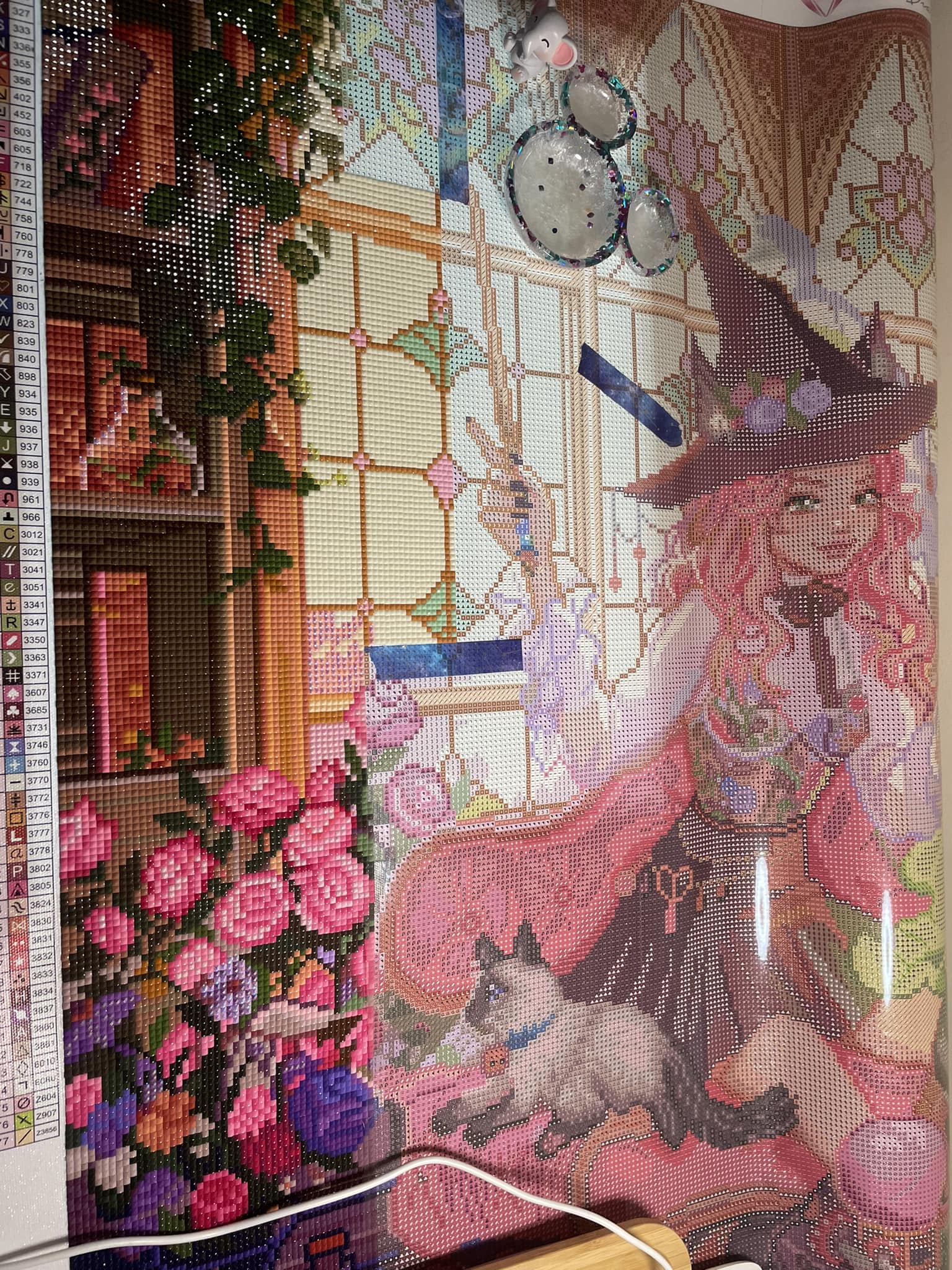 Completed 'Rose Library' by Ivy Dolamore from Diamond Art Club