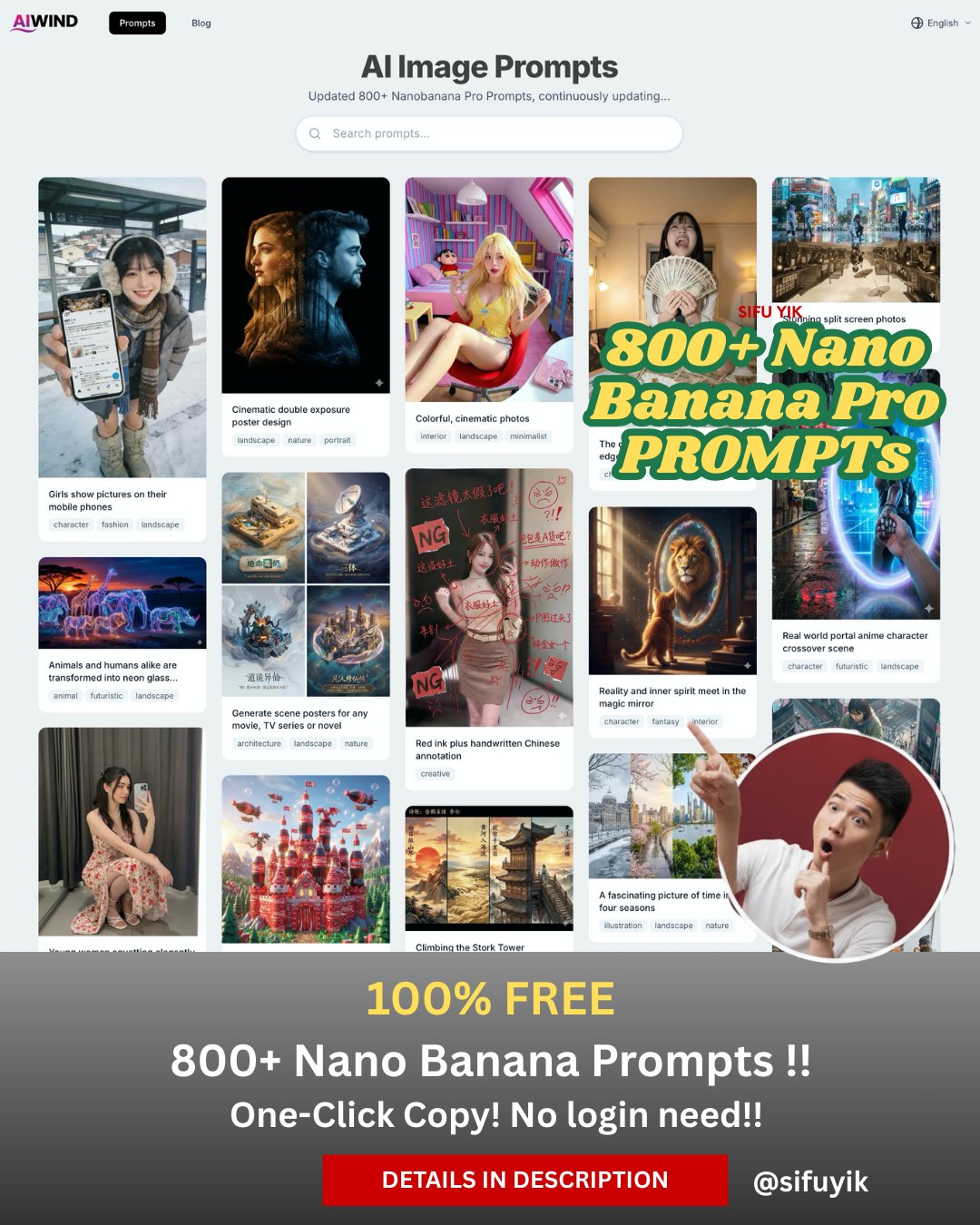 Yik Chan - Stop Asking Where to find Viral Image Prompts!... | Facebook