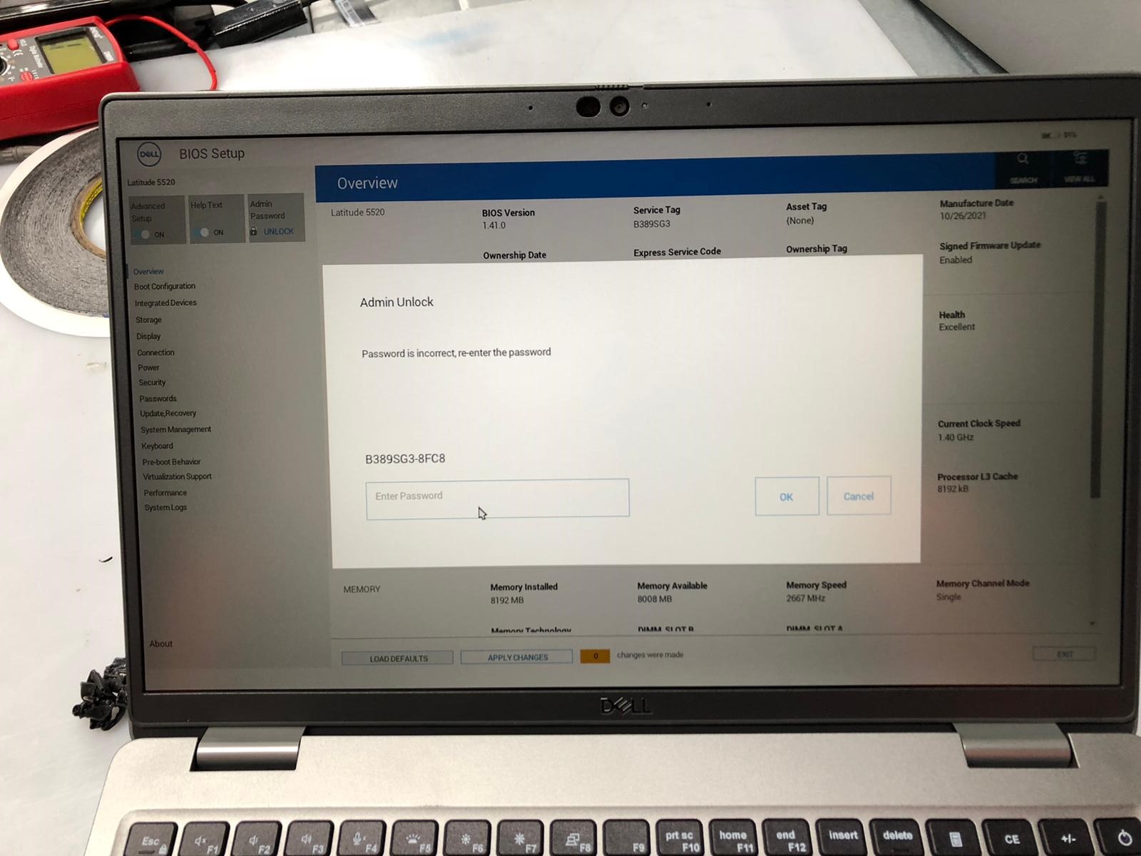 Hello, I'm in need of a bios of this Dell Latitude 5530, can