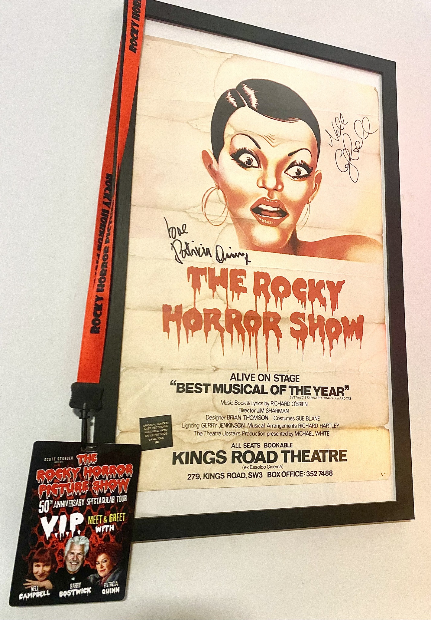 Rocky Horror Show theatre poster circa 1973