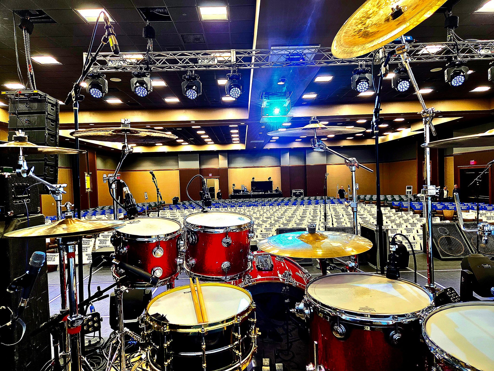 Garrett - Sound check! ️ Ready to ROCK tonight!! 🎶🤘🥁🪓 #washingtonstate ...