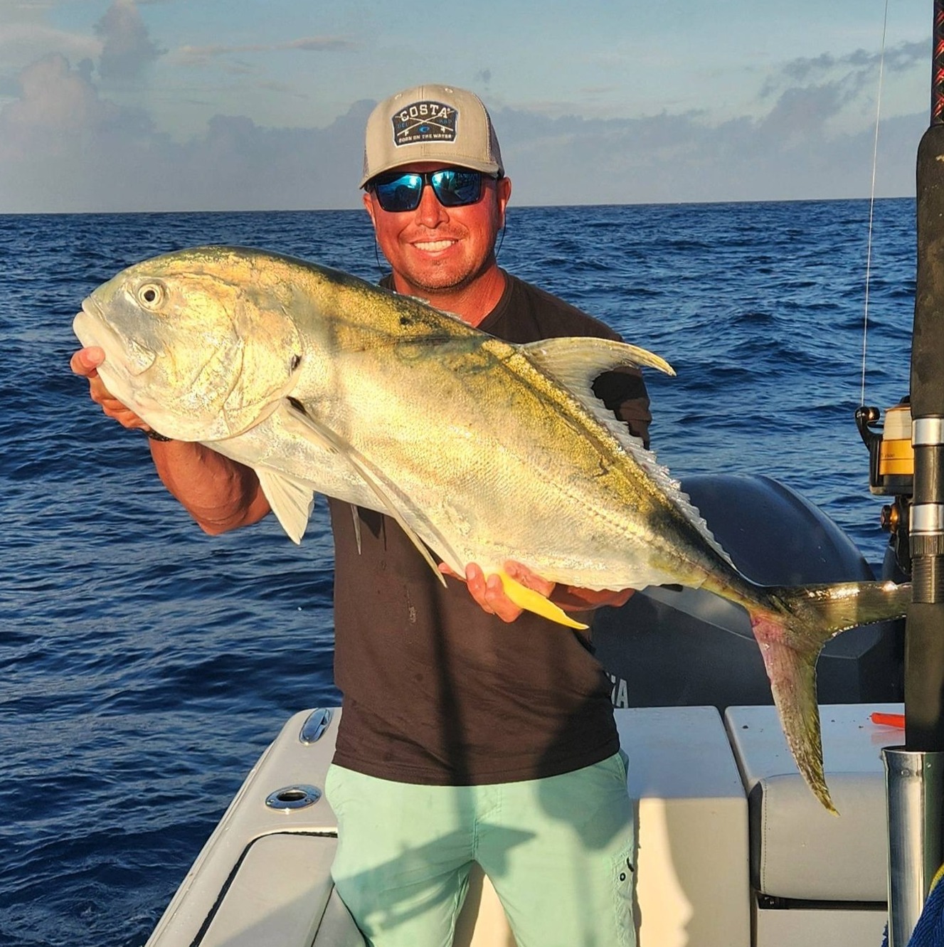 Ending a successful day of fishing in south west Florida with two of ...