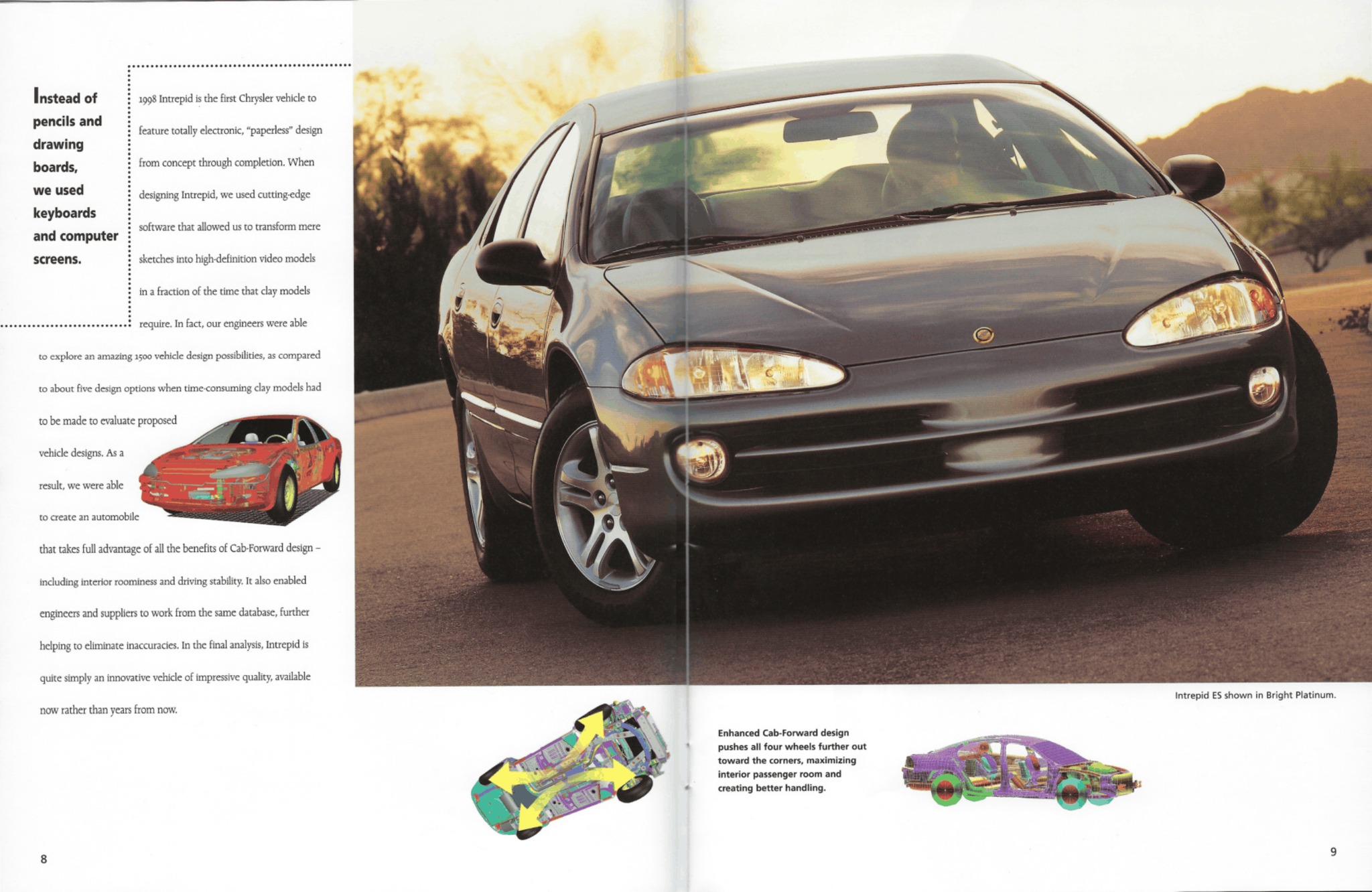 Heikki - 8-9. 1998 Chrysler Intrepid Brochure. Canada. 5208-C-167E