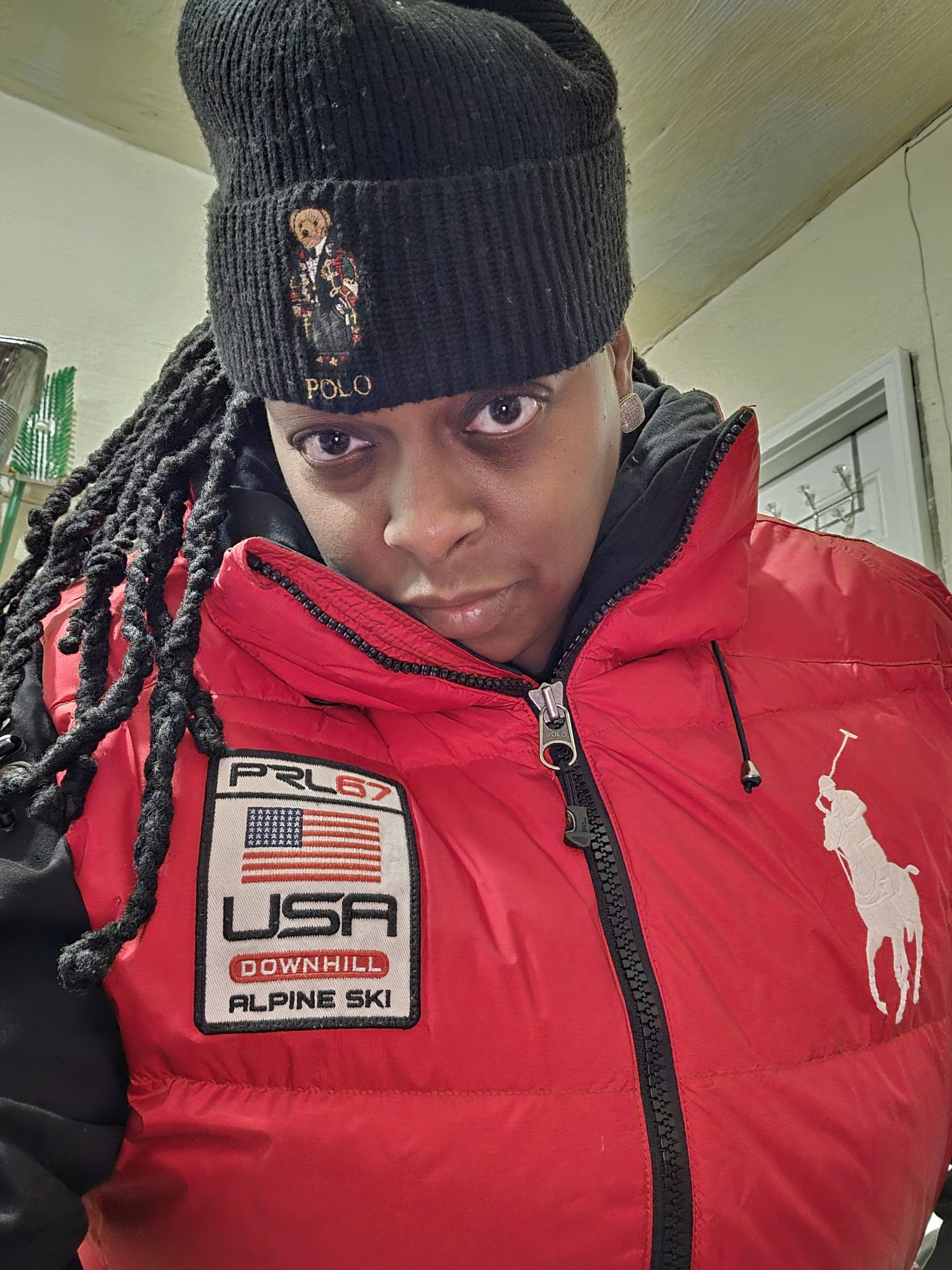 Best Polo Ralph Lauren vest with USA Downhill Alpine Ski patch