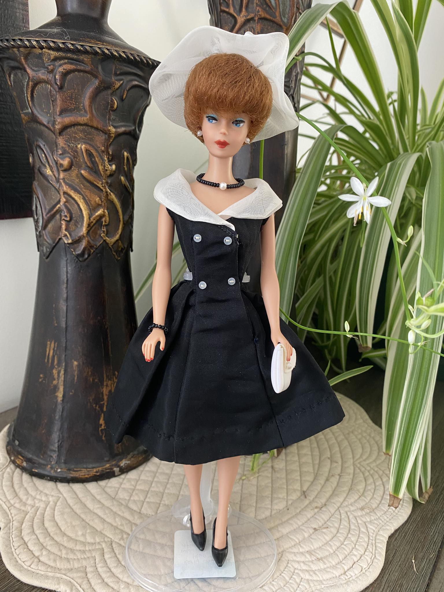 What is the identification number of this early bubble cut Barbie