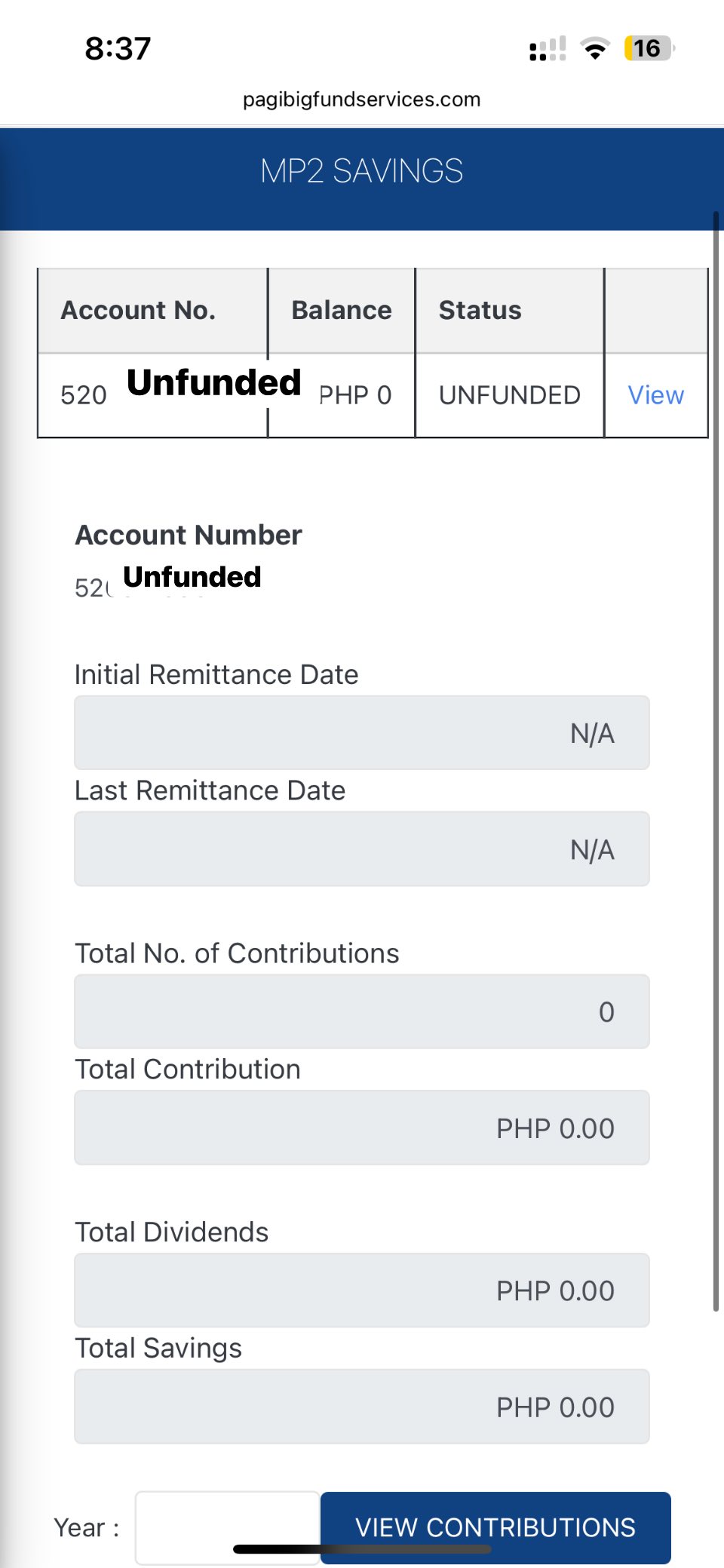 MP2 (Modified Pag-IBIG 2) Savings | Hello, I have been trying to apply ...
