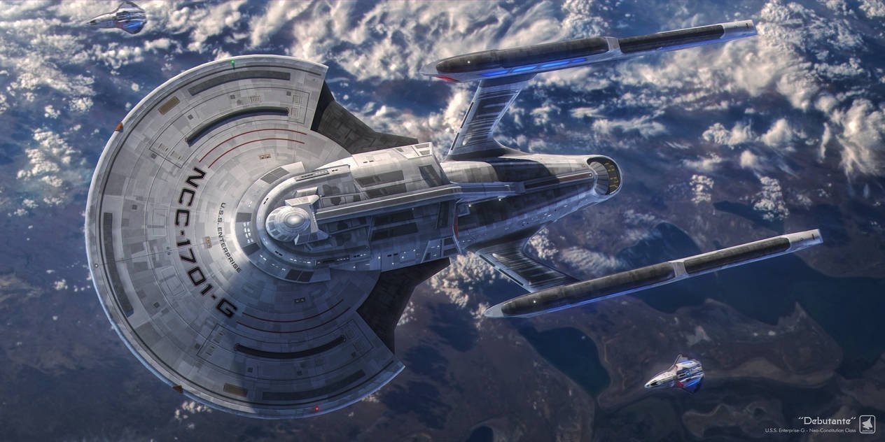Debut of the Next Starship Enterprise Design in the 25th Century
