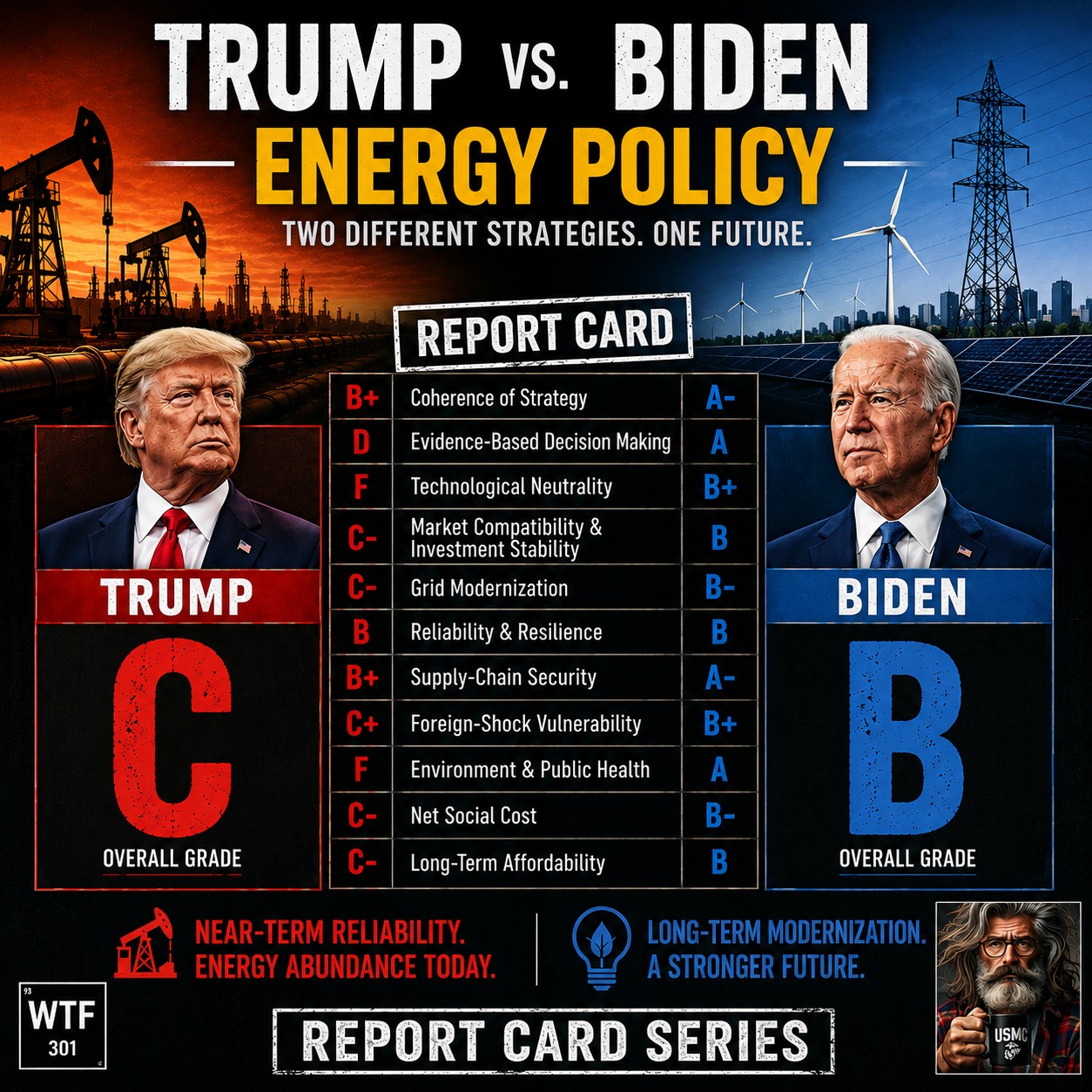 President Donald Trump has presented his anti-renewable stance as
