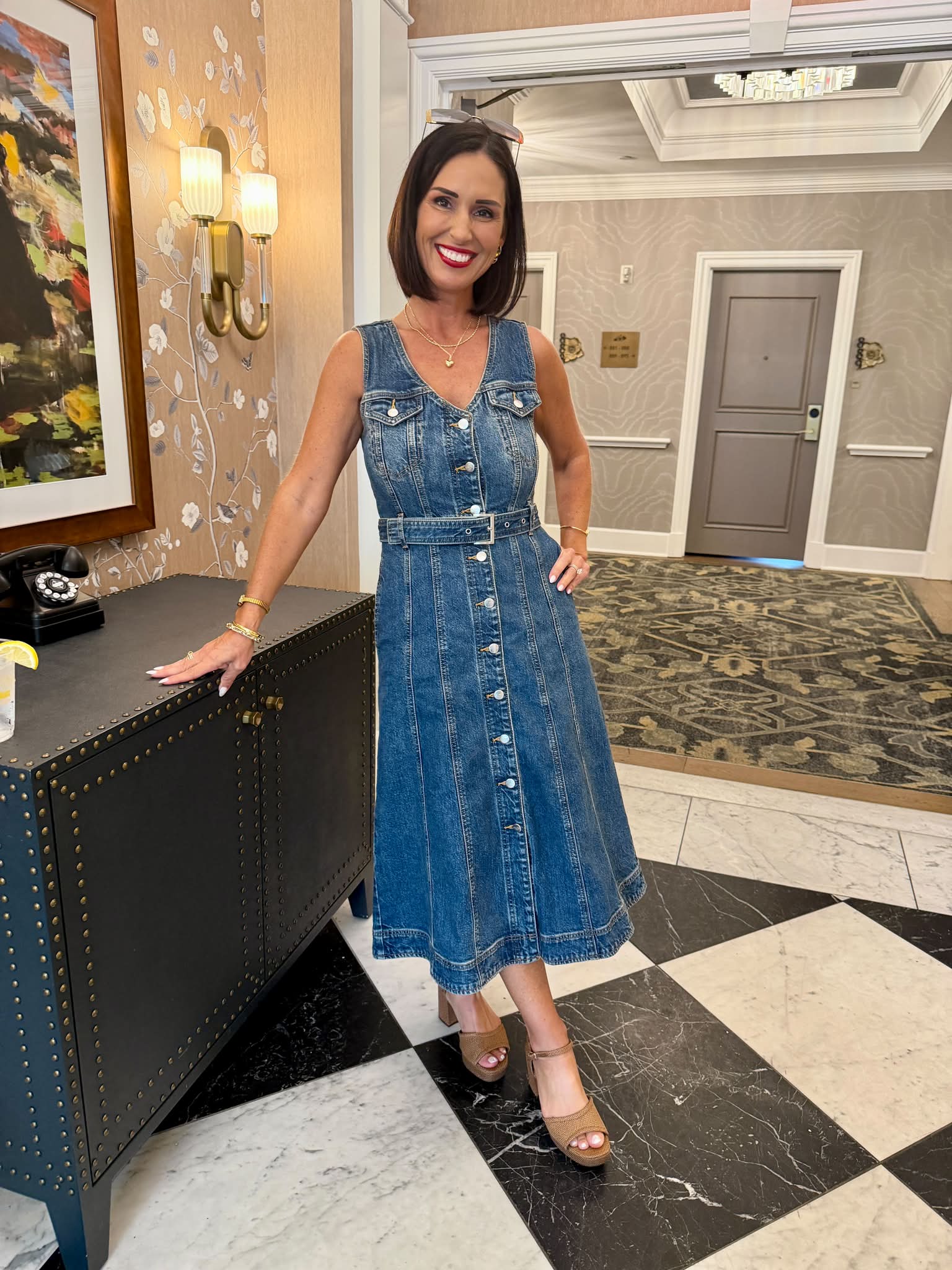 denim kaftan dress The Serene in color classification:color pattern This dress is a Regular Width Autumn Cashmere Rib Dress