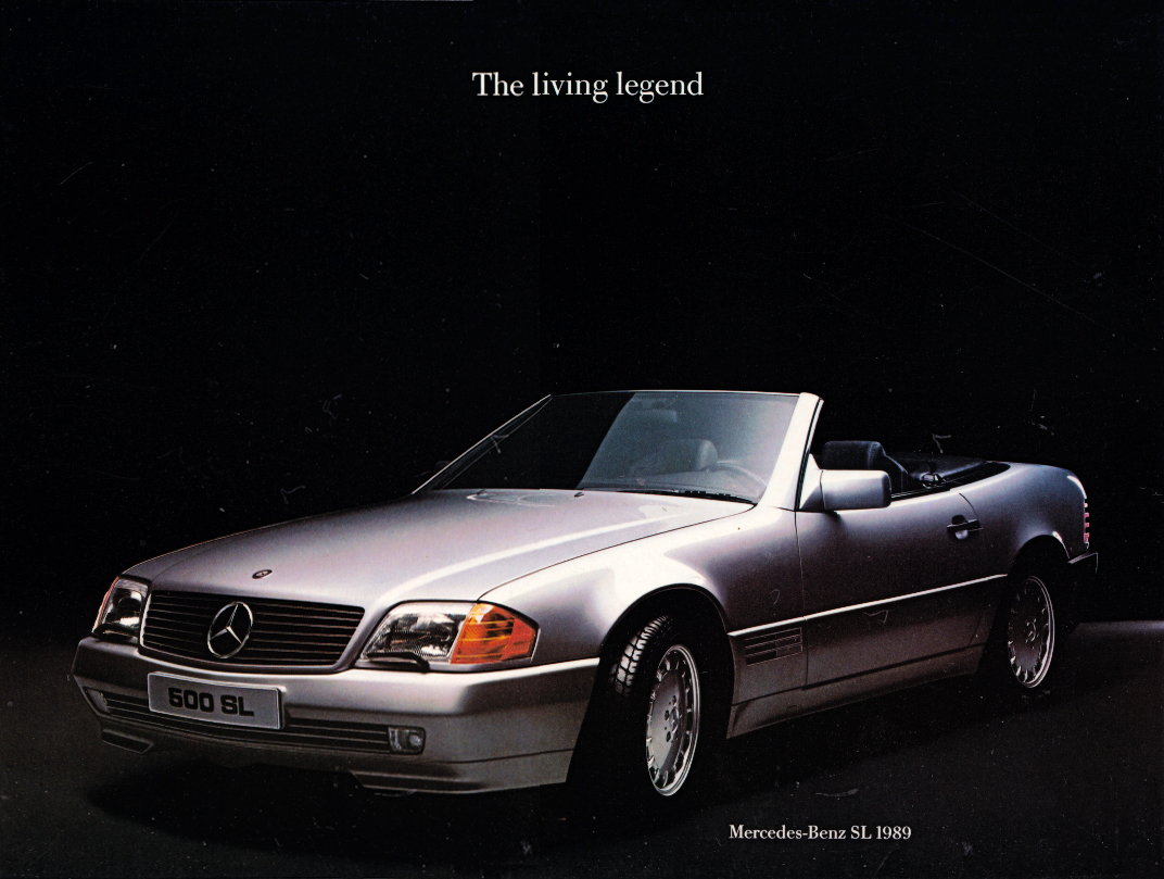 1990 Mercedes-Benz R129 SL Folder. English, 1-1990 Brochure - A