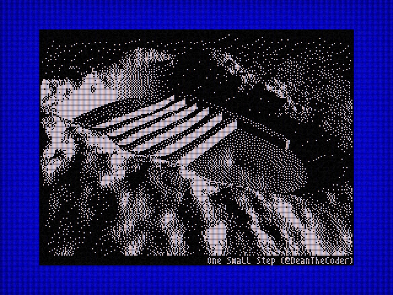 Just a trip to classic demo scene via old ZX Spectrum limitation