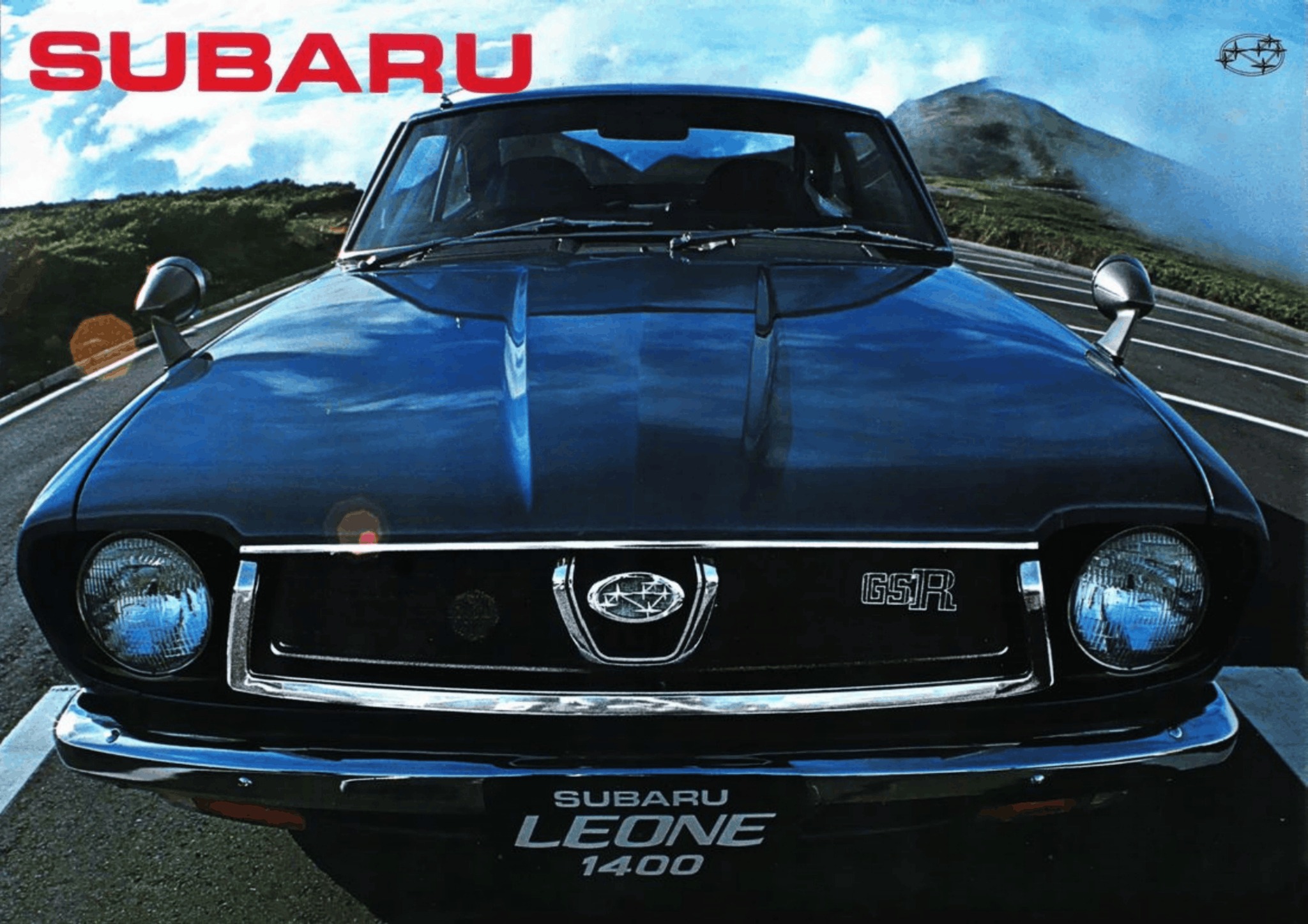1974 Subaru Model Range Brochure. Japan, 10-1973. Fold-out. 昭和49