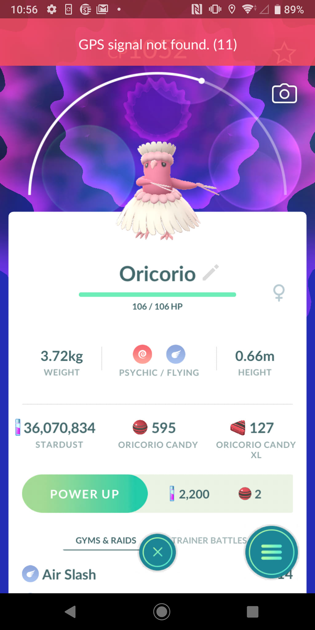 Pokémon GO Shiny Oricorio (Pa'u Style) - Mini Account (Read Describe) - PoGoFighter