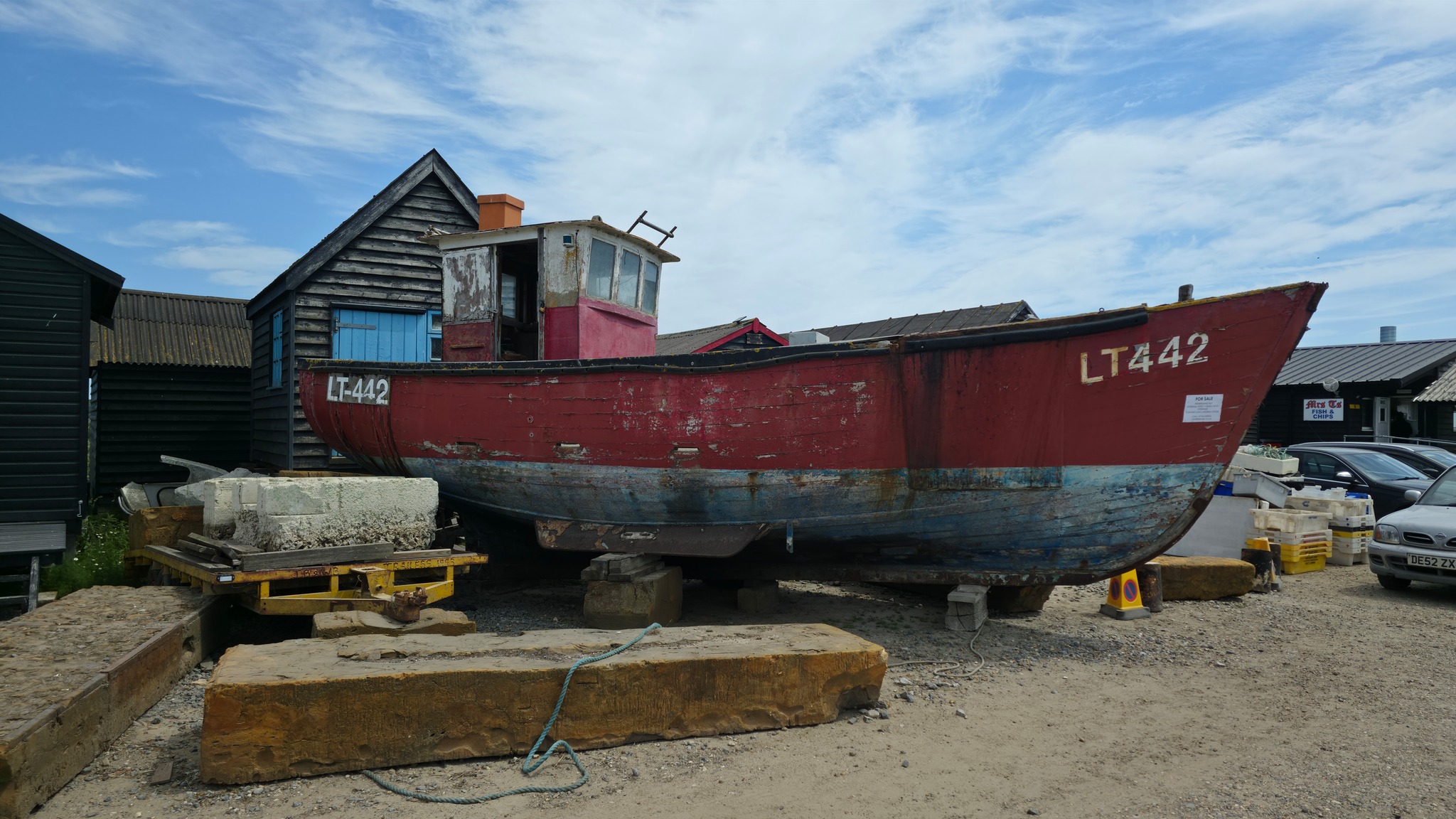 A surprising match between a photo of a boat in Southwold, Suffolk