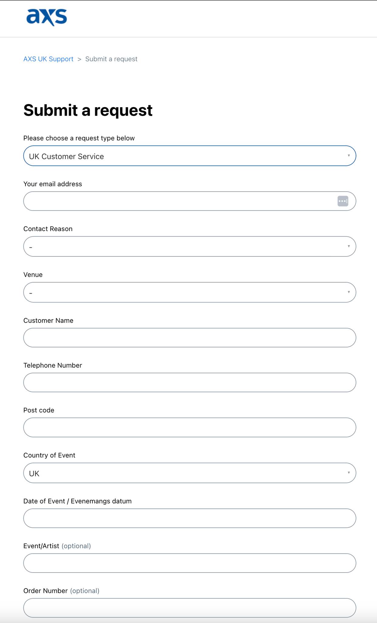 AXS | Hi UK people! I just found how you can contact AXS directly ...