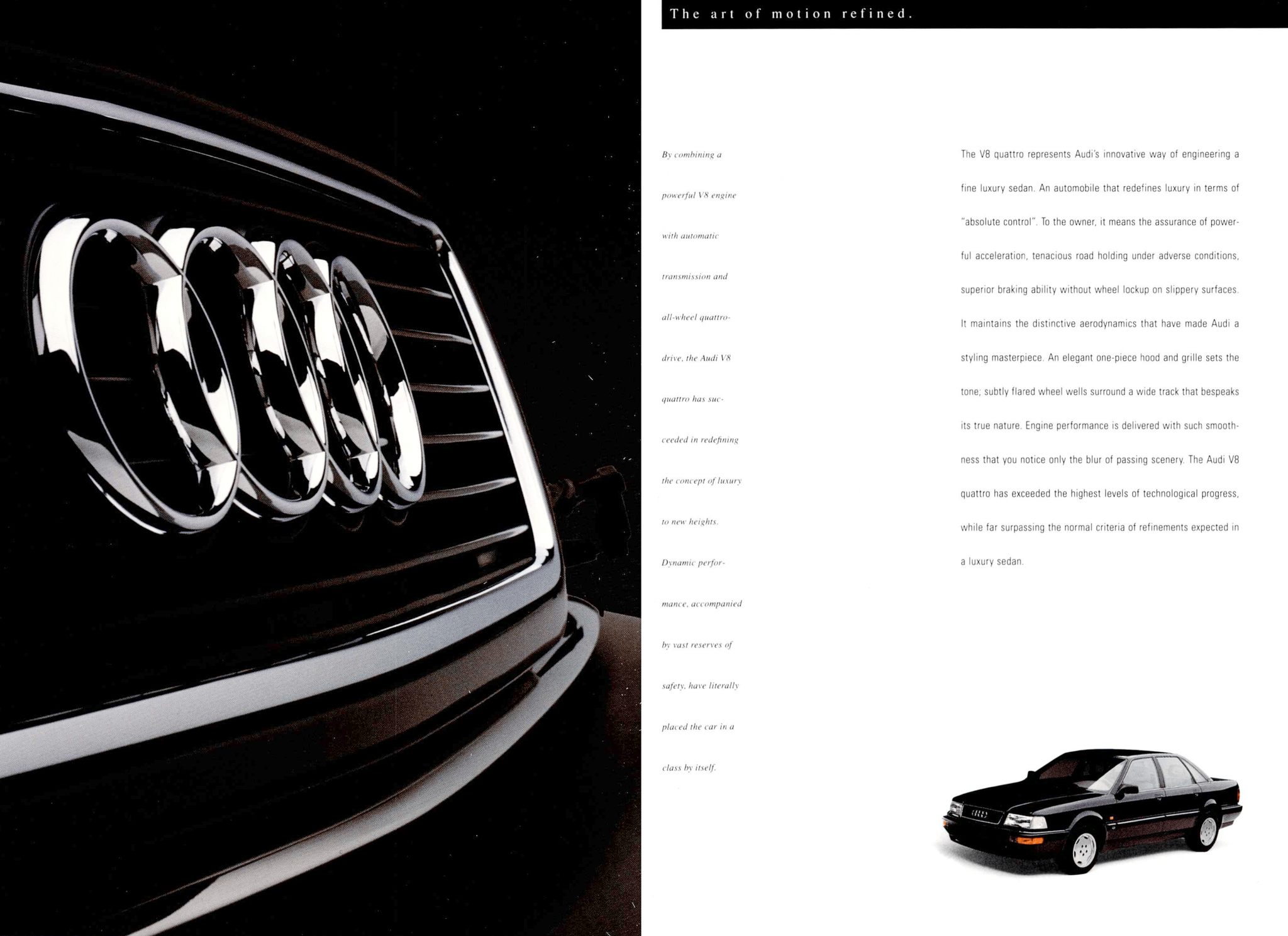 1991 Audi V8 Brochure. Canada, 11-1990. 12M-538E