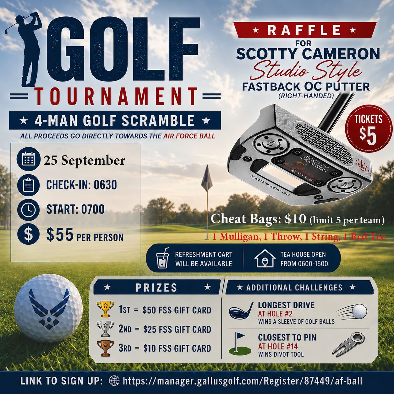 Kadena, Okinawa Air Base AF Ball Golf Tournament on September 25